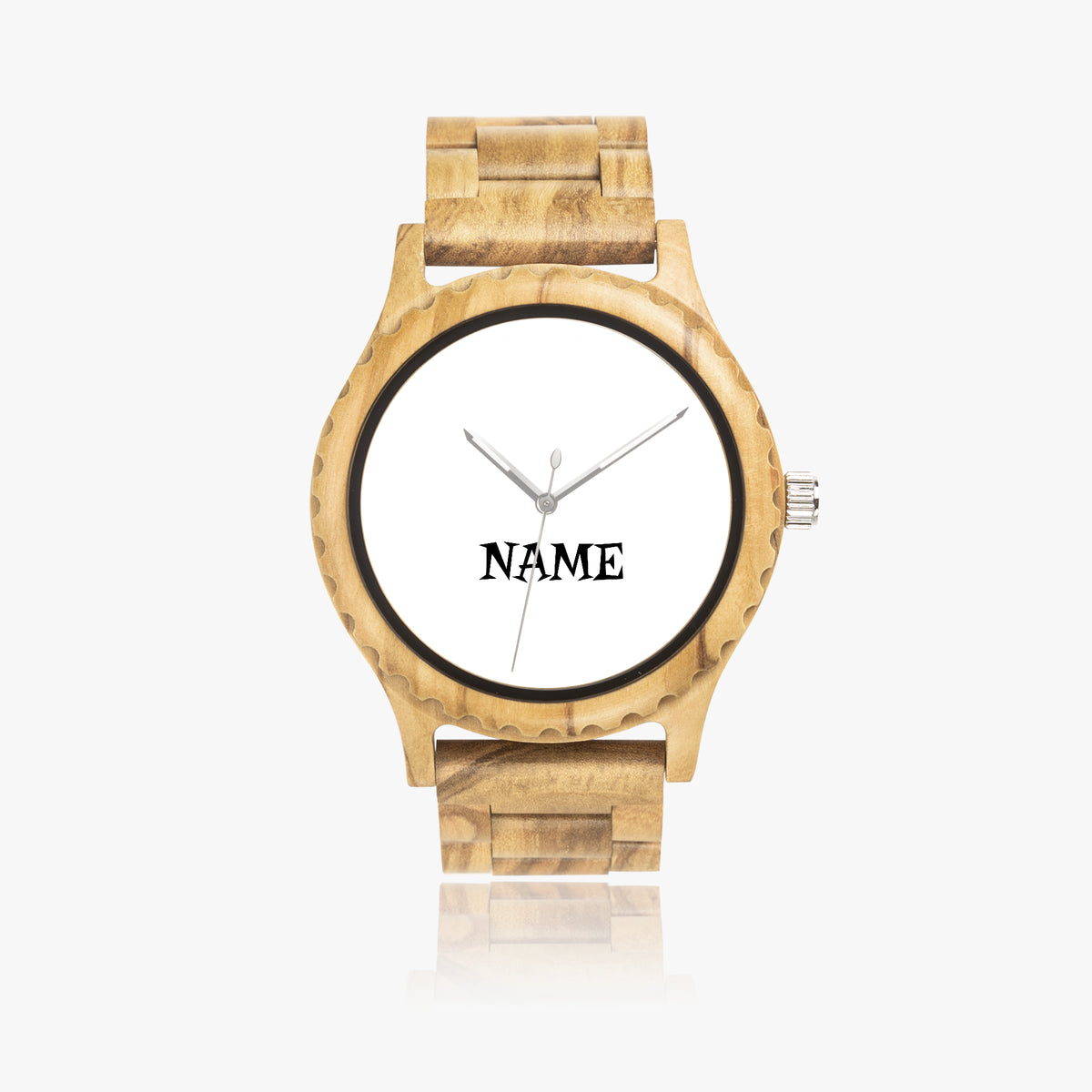 206. Italian Olive Lumber Wooden Watch personalized