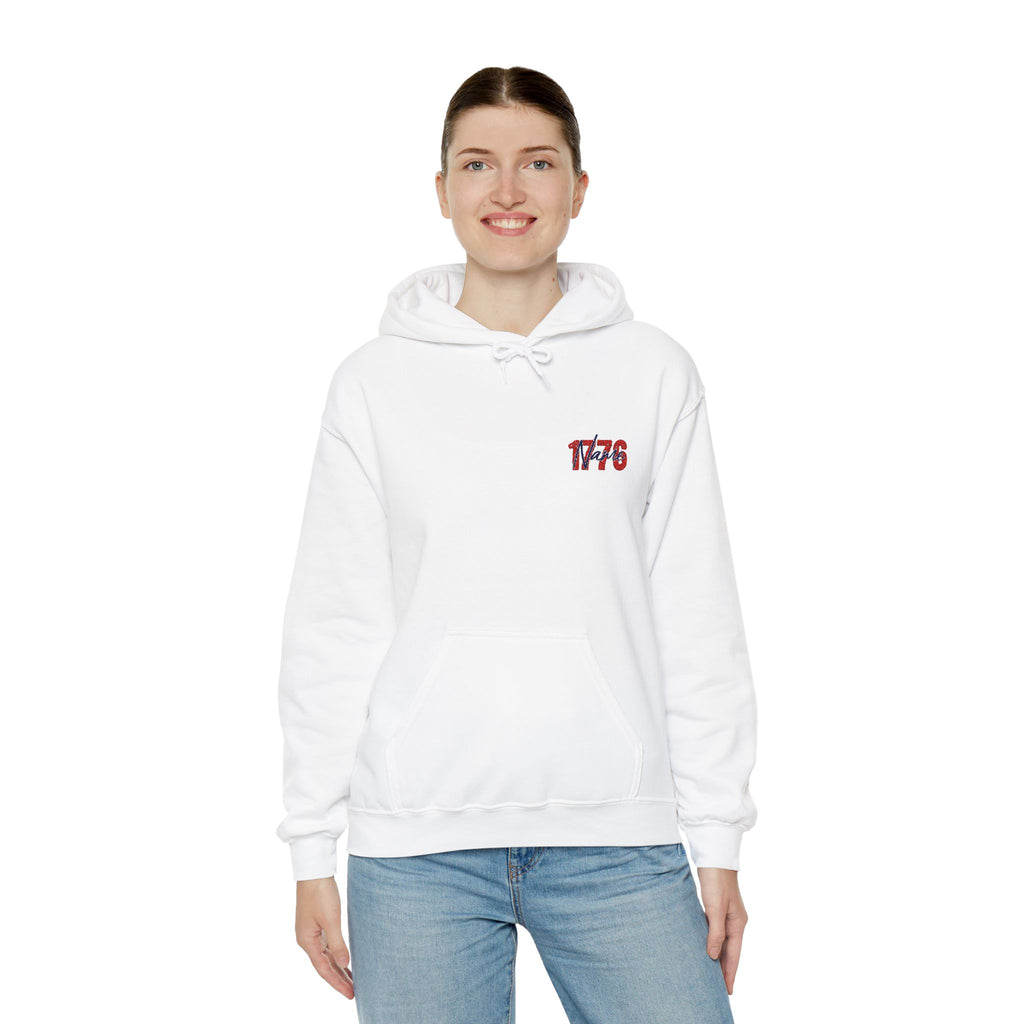 Personalized embroidered name and year of birth unisex hoodie
