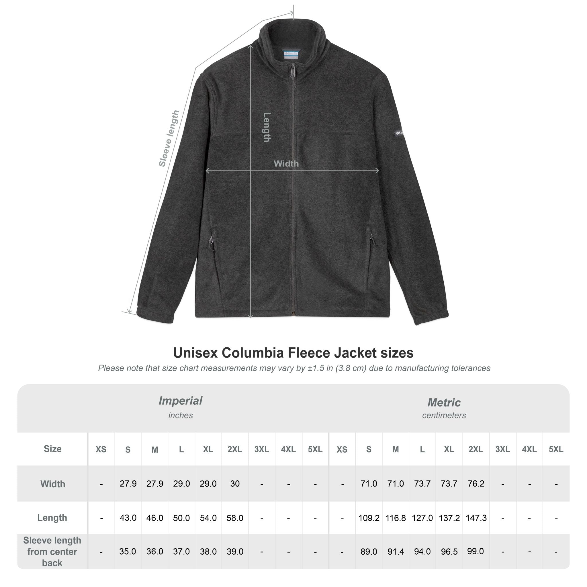 Embroidered Fleece Jacket — Personalized 'Name and last name' Logo Outdoor Zip-Up