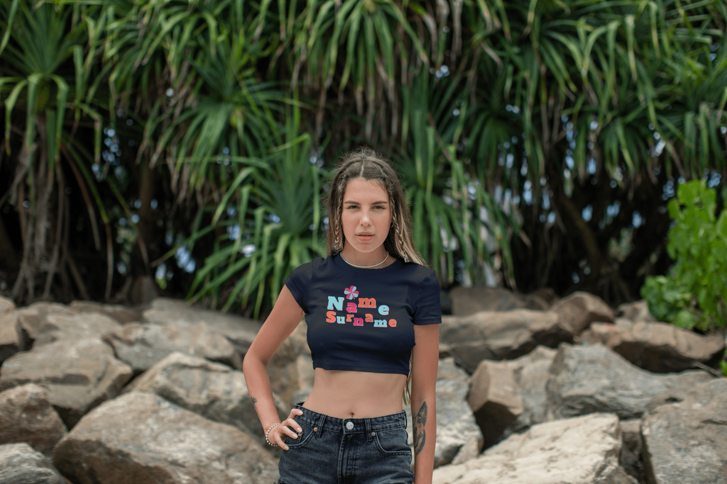 Personalized Crop Top — Custom Name and last name