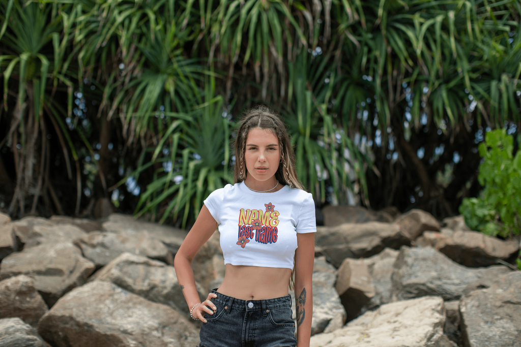 Personalized Crop Top — Custom Name and last name