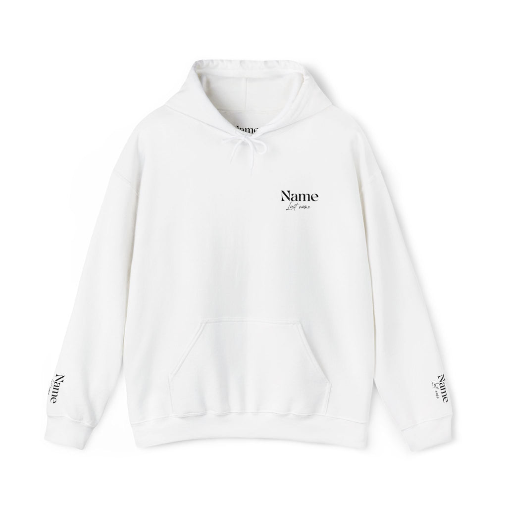 Personalized embroidered name and last name hoodie — Custom “Name Last Name
