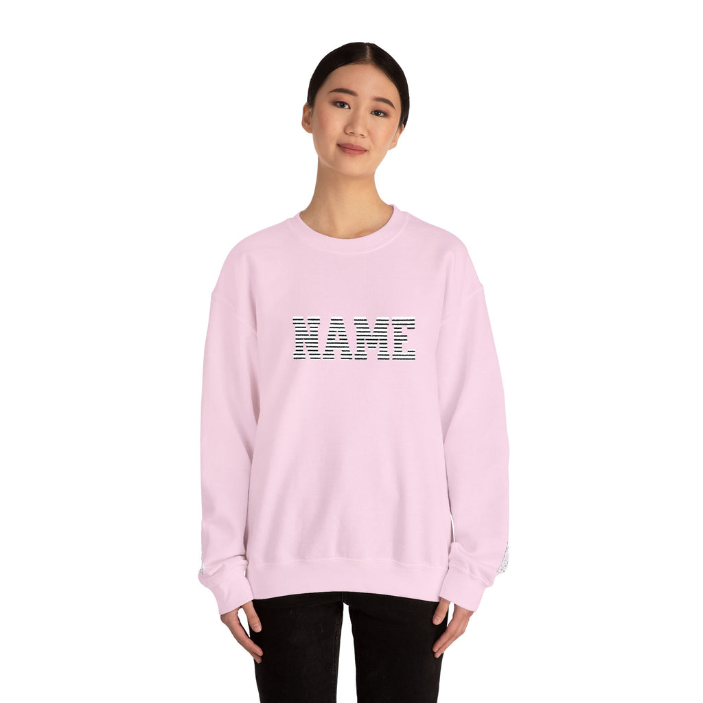 unisex custom Name embroidered sweatshirt