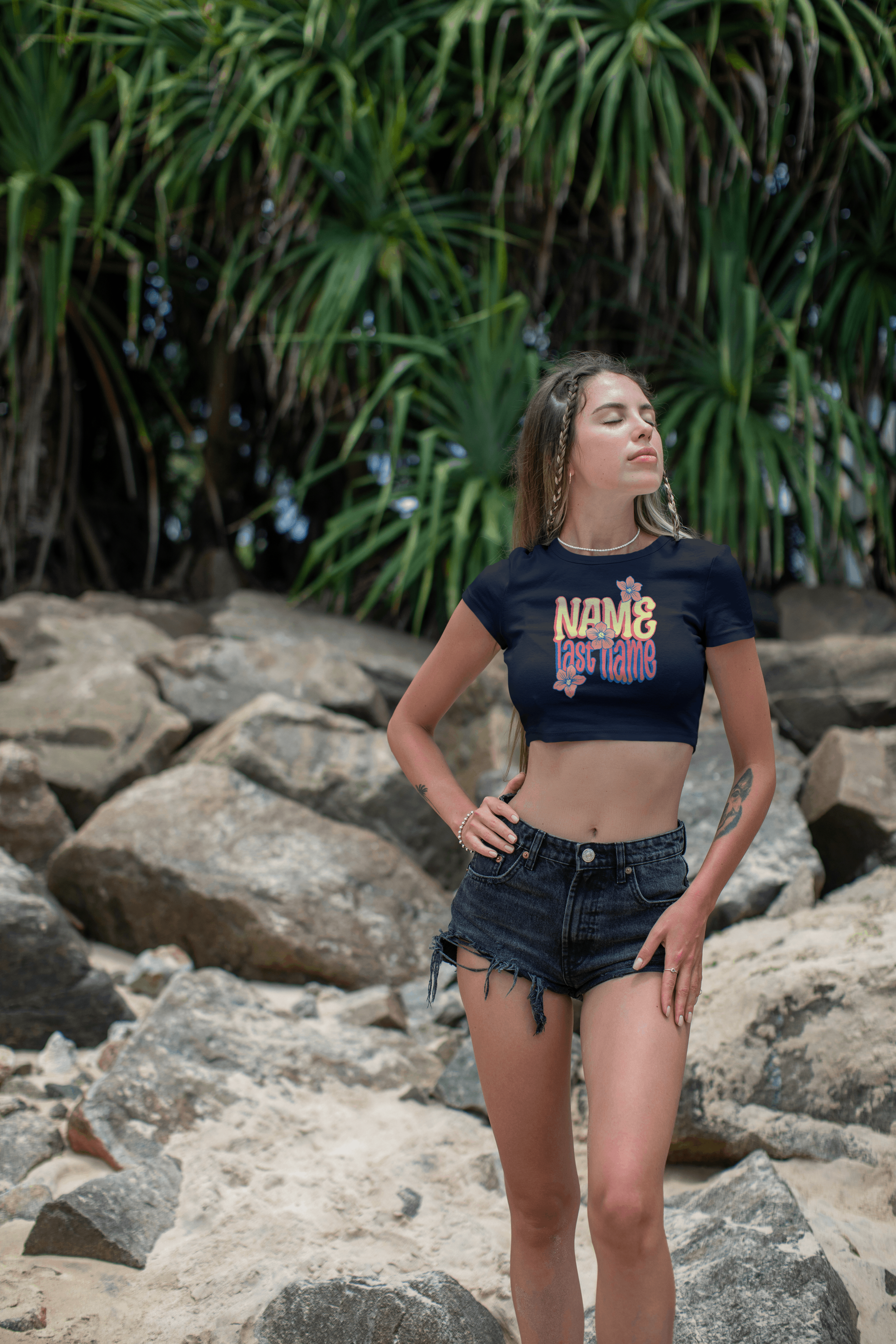 Personalized Crop Top — Custom Name and last name