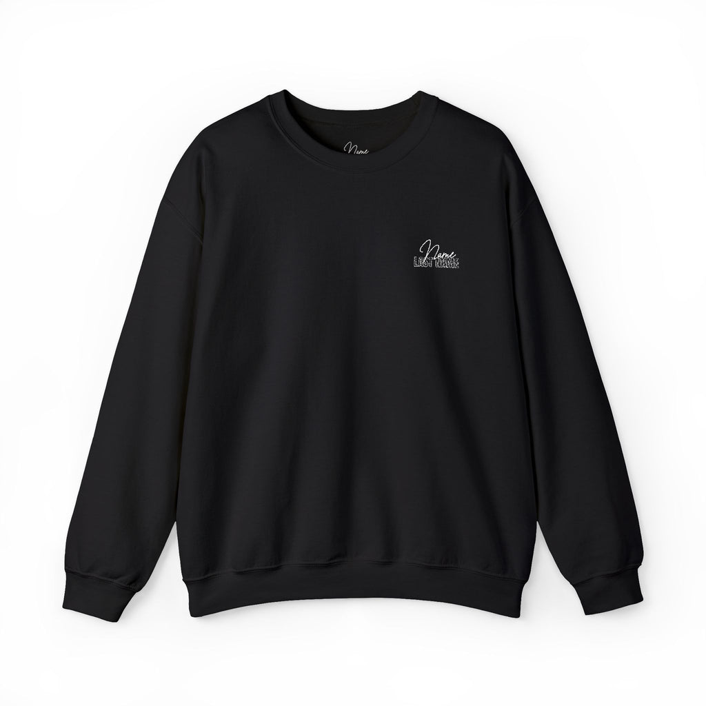 personalize your name and last name in embroidery with a unique design unisex