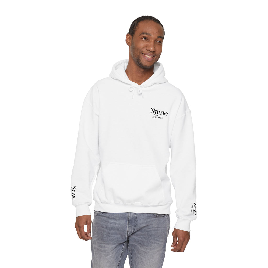 Personalized embroidered name and last name hoodie — Custom “Name Last Name