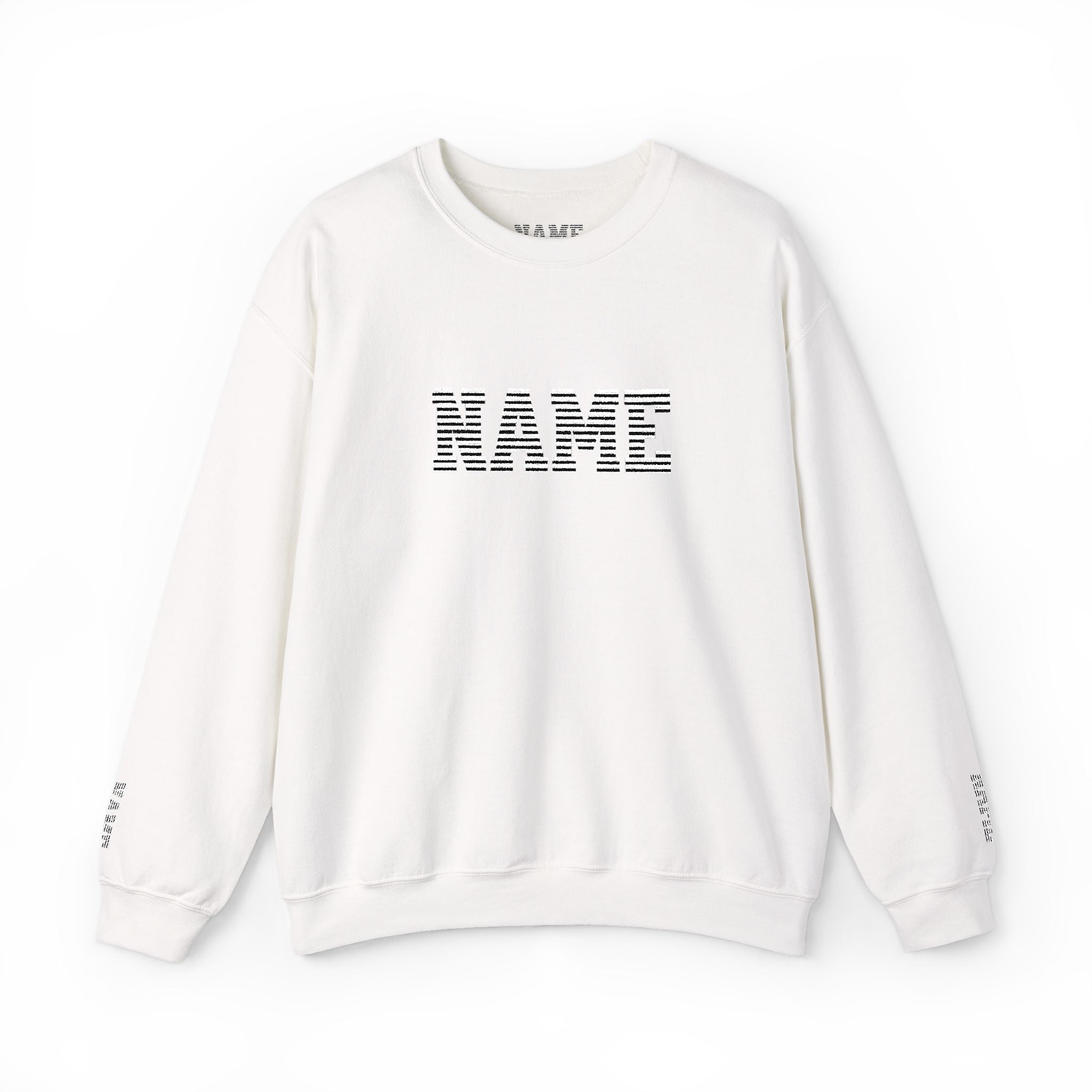 unisex custom Name embroidered sweatshirt