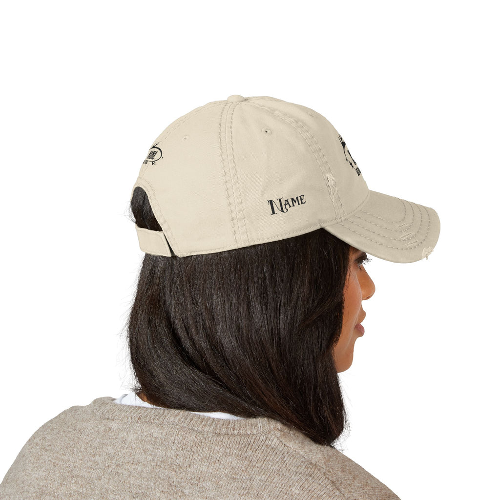 Distressed Embroidered Vintage 'Name Last Name' Personalized Cap