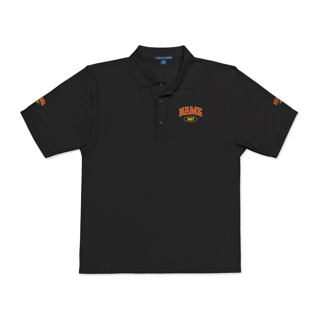 Polo Shirt with embroidered name and year of birth personalization