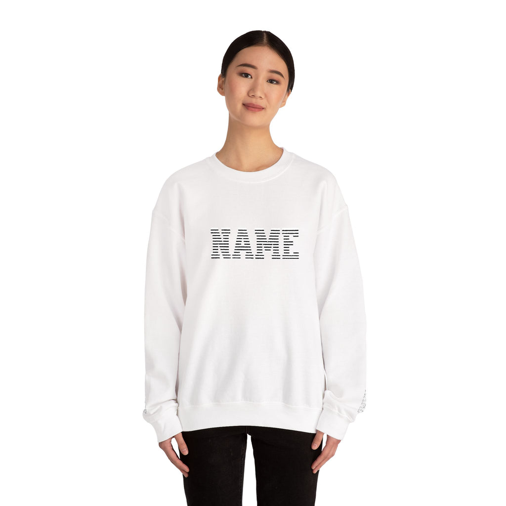 unisex custom Name embroidered sweatshirt