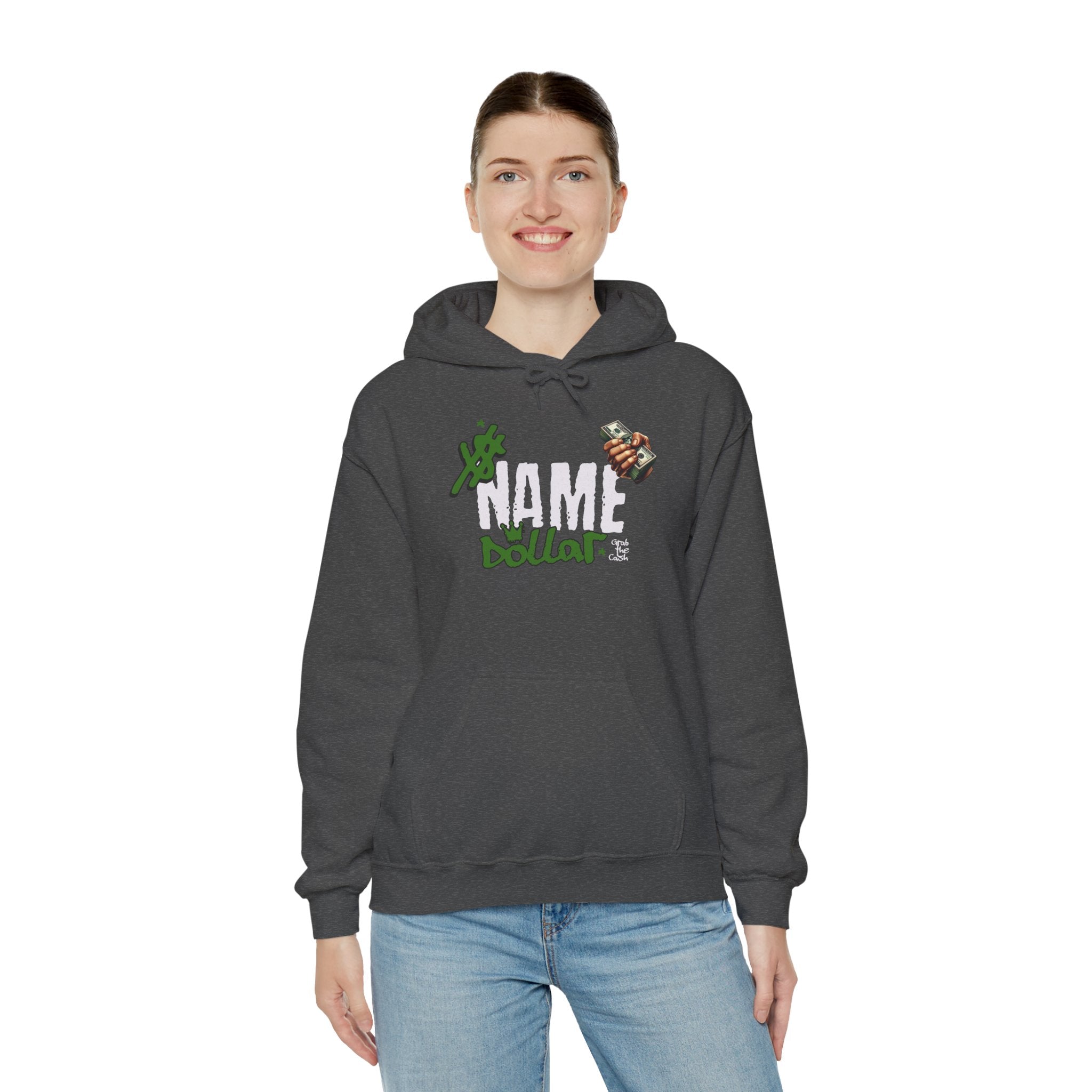 Name Dollar Hoodie – Gamer Graffiti Streetwear Pullover unisex
