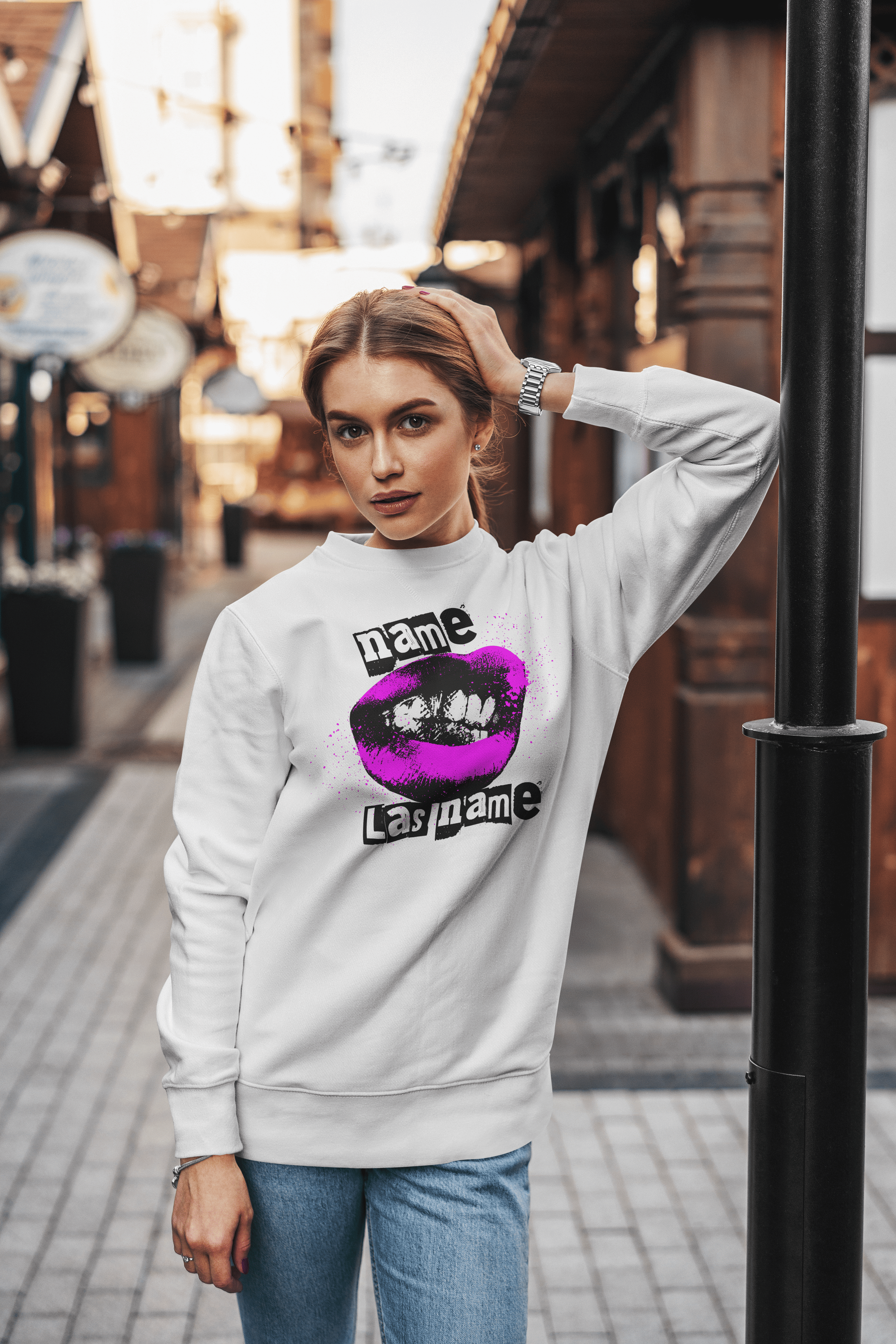 Sweatshirt – Sexy Lips Neon Edition
