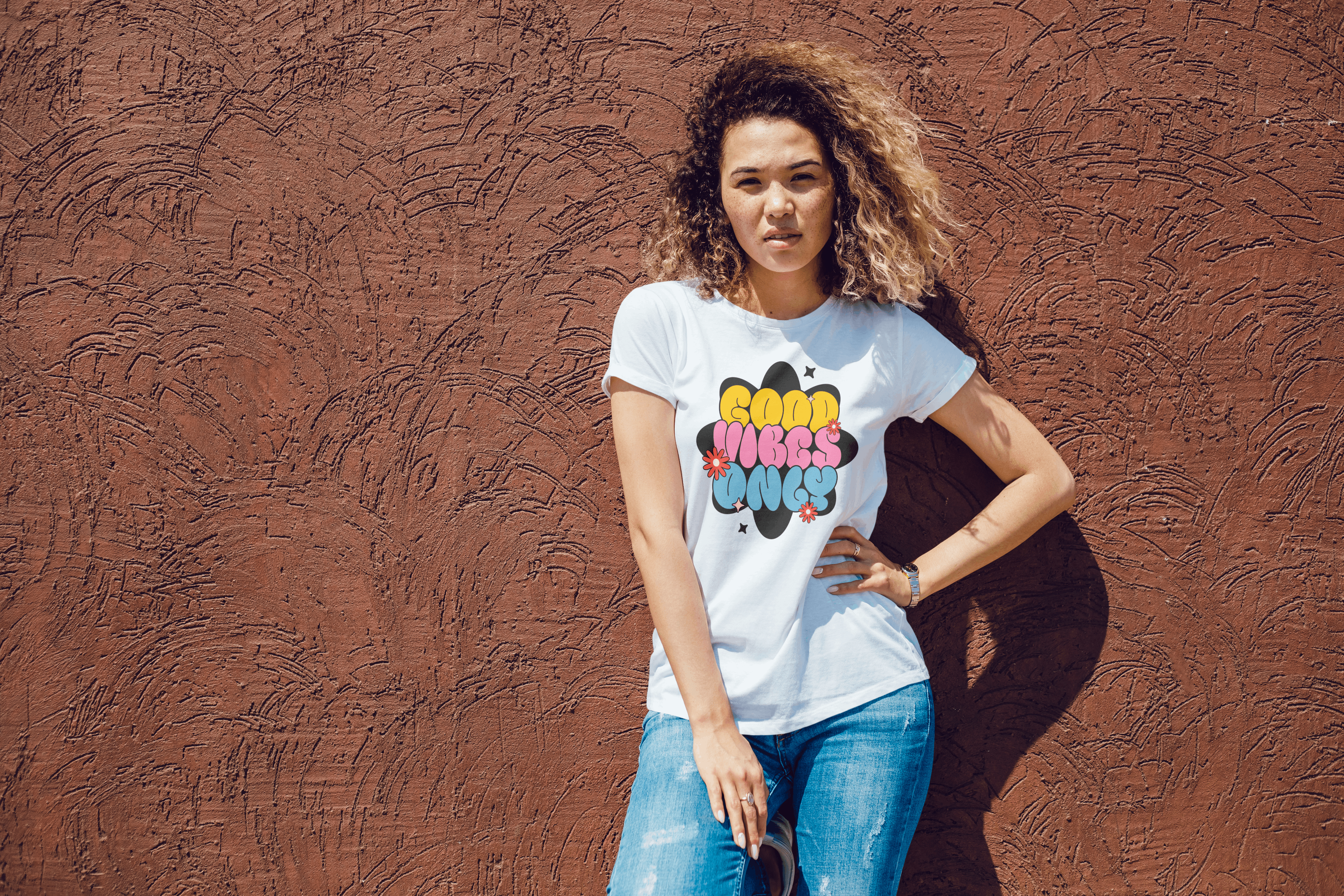Good Vibes Only Retro Tee