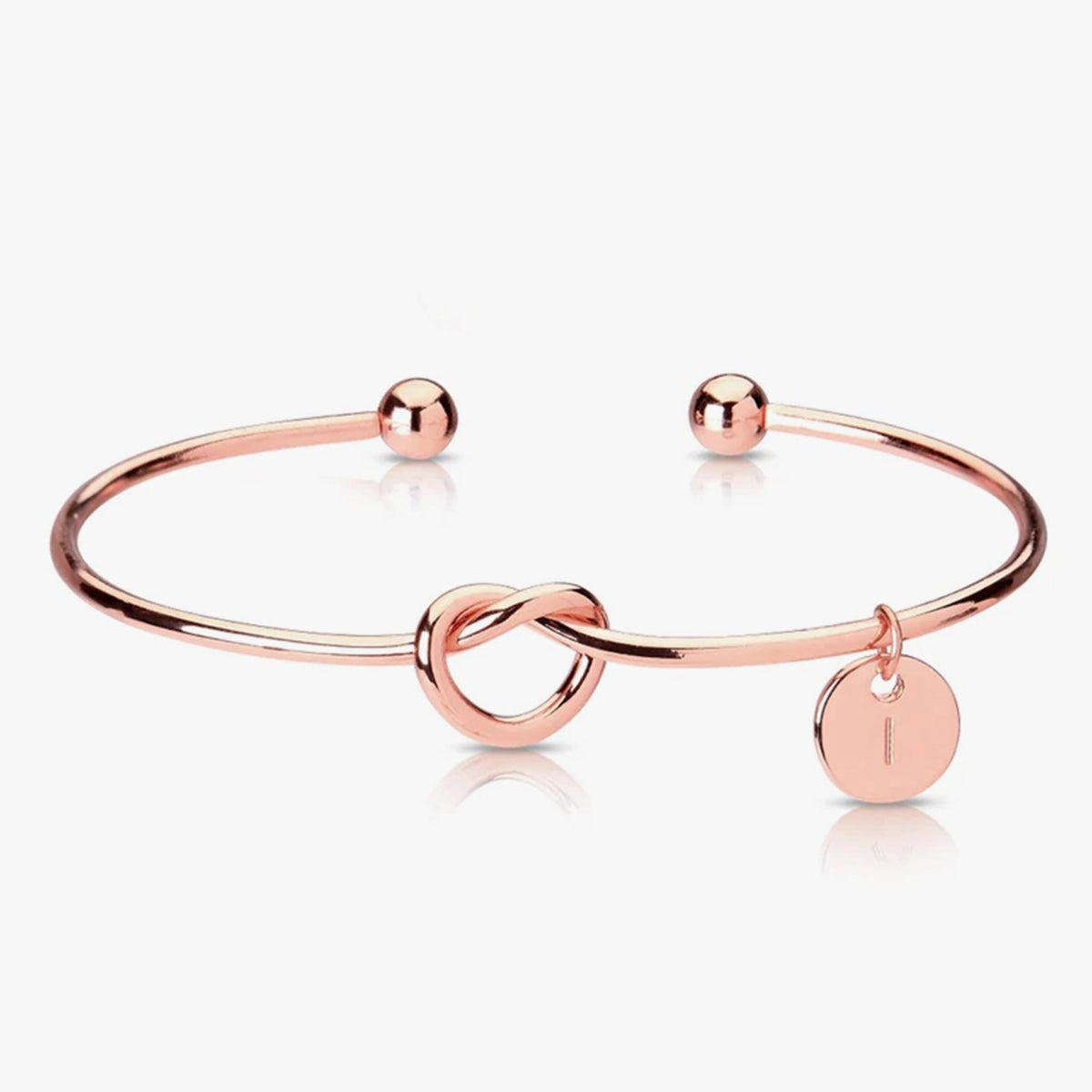 Custom 515. Custom Initial Charm Bangle