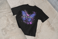 Butterfly Name Tee — Personalized Purple Butterfly Graphic Shirt