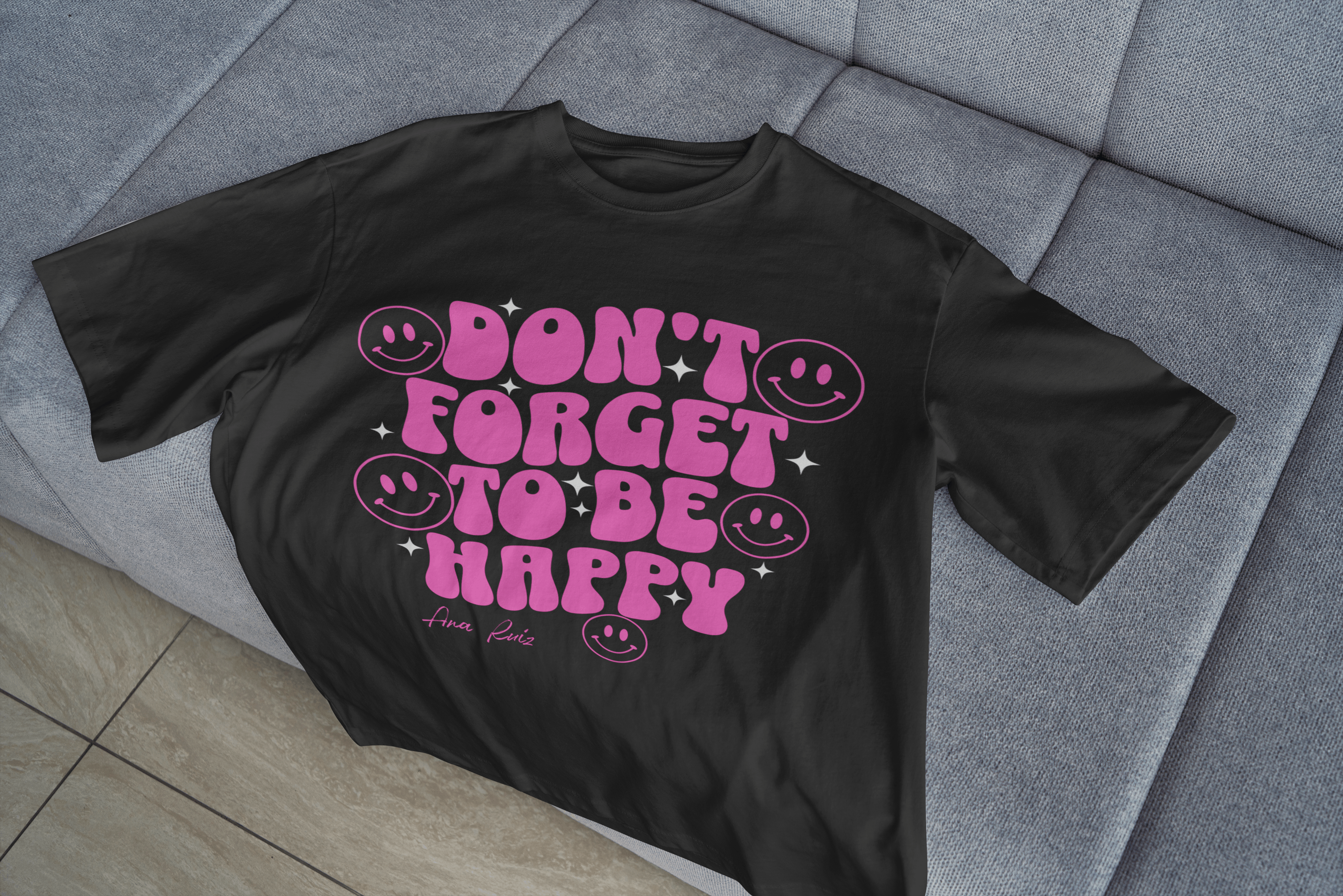 Custom Positive Message Tee — Add Your Own 5-Word Quote