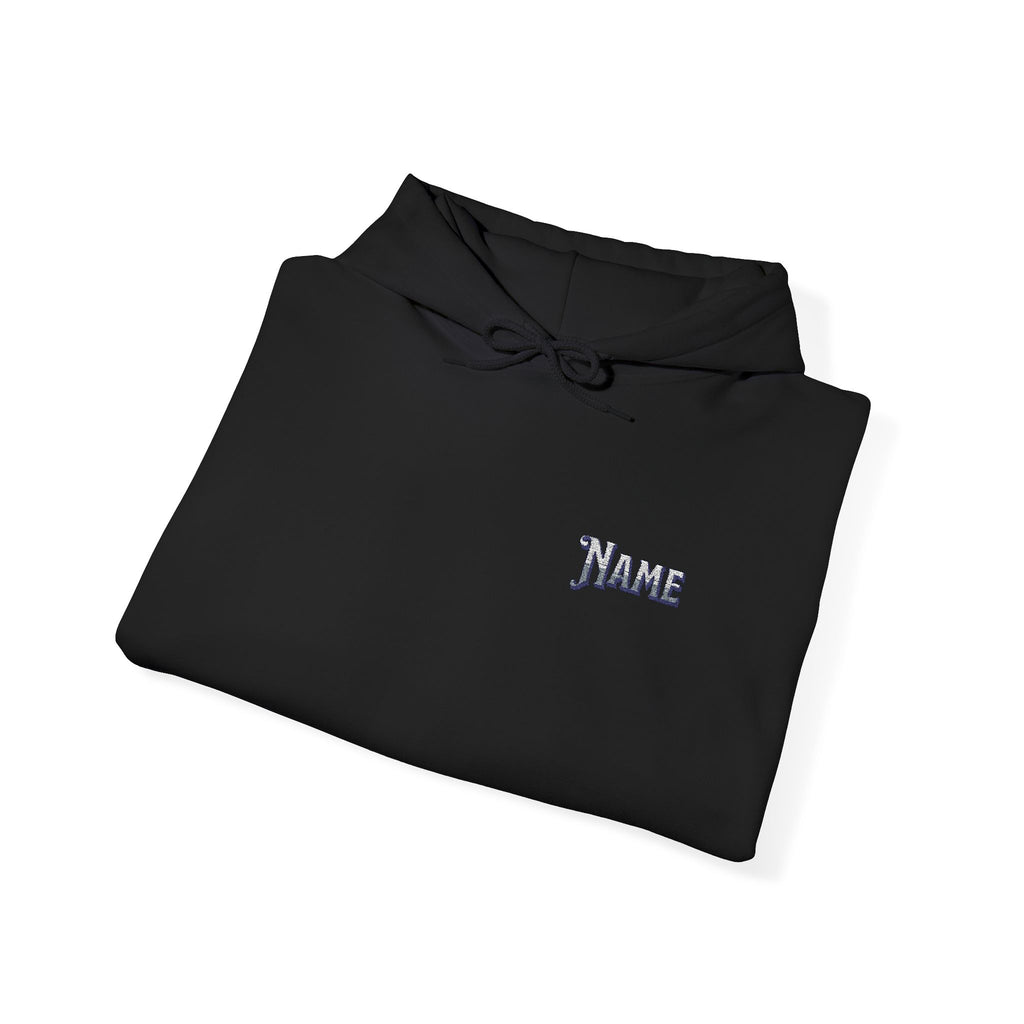 Personalized embroidered name,  Unisex Heavy Blend™ Hooded Sweatshirt