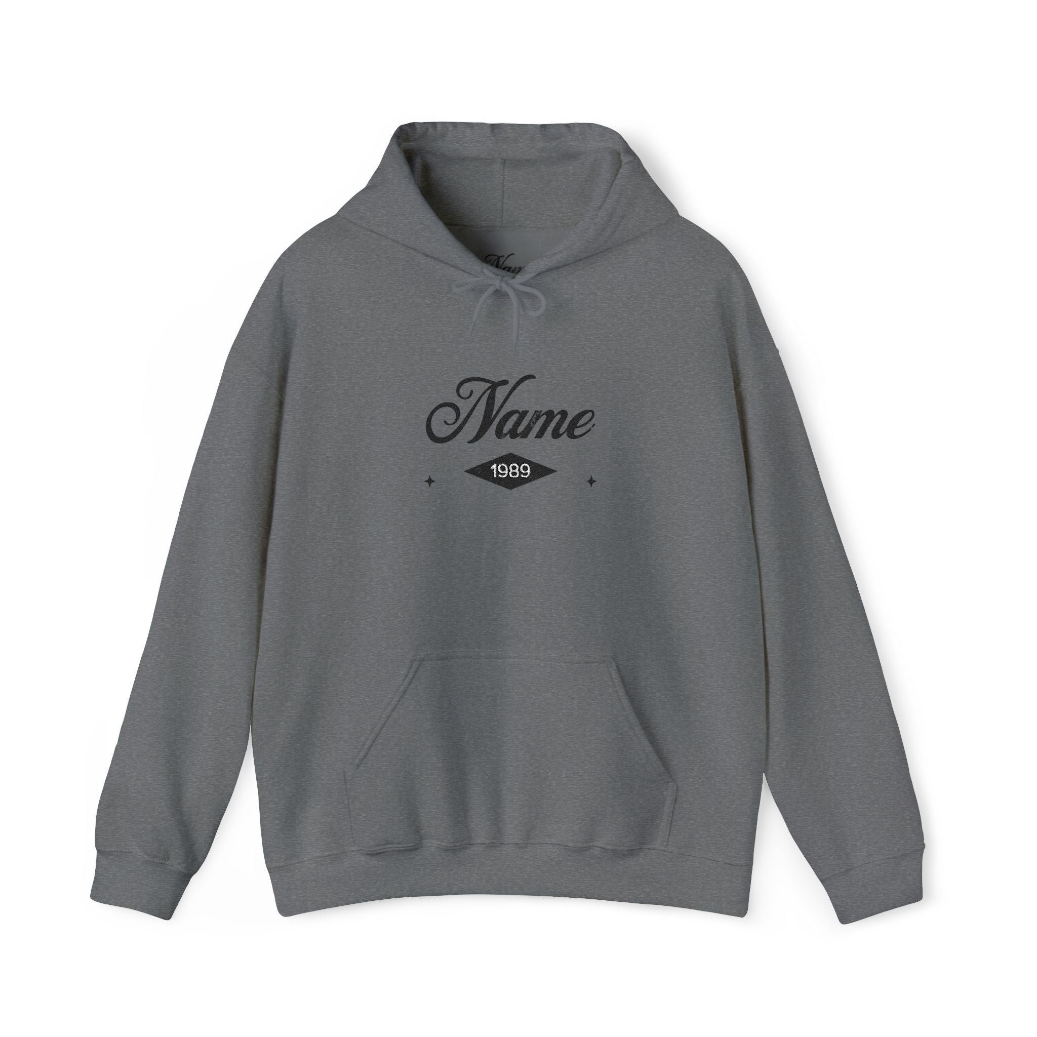 Personalized embroidered  name and last name,  Unisex Heavy Blend™ Hooded Sweatshirt