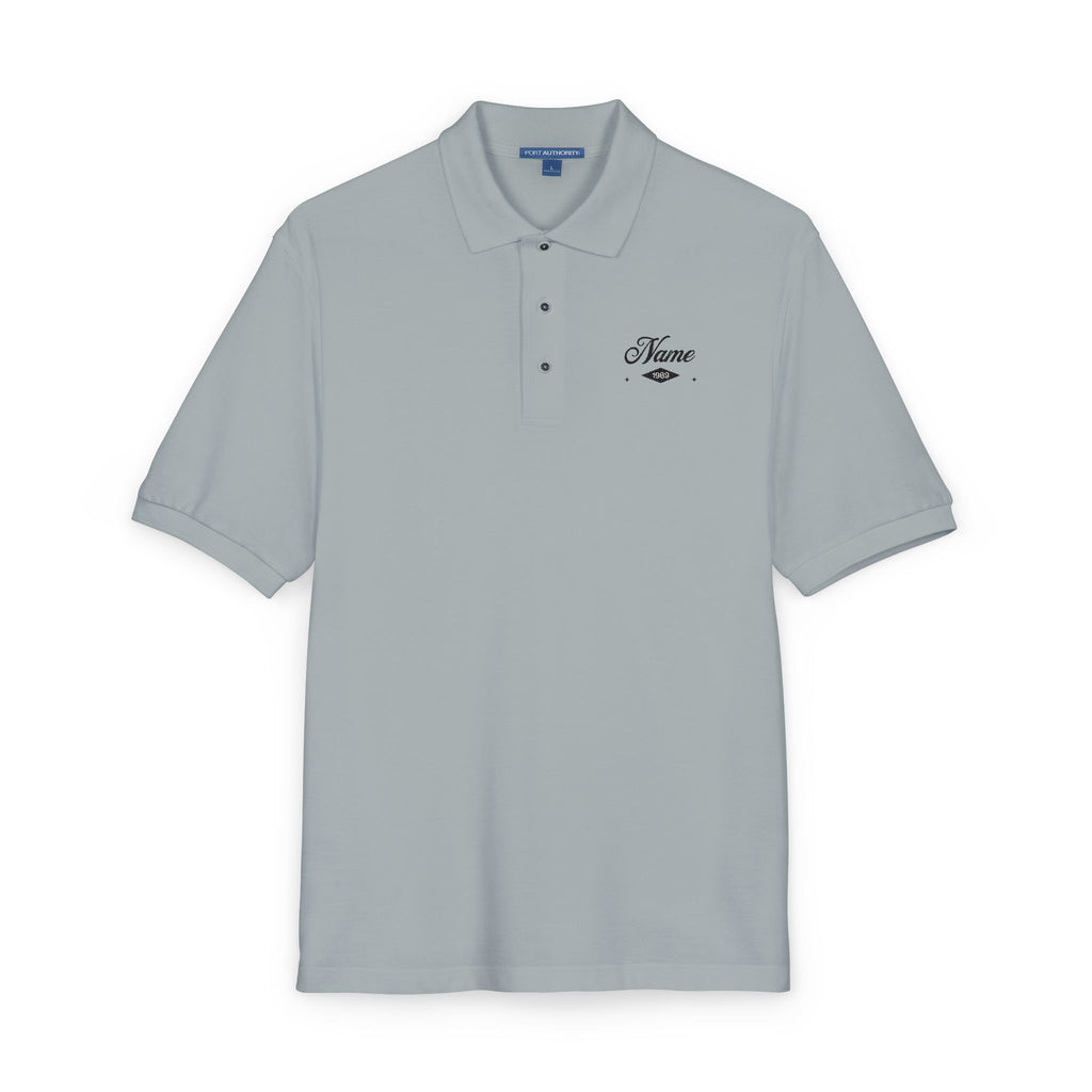 Polo Shirt with embroidered name and year of birth personalization