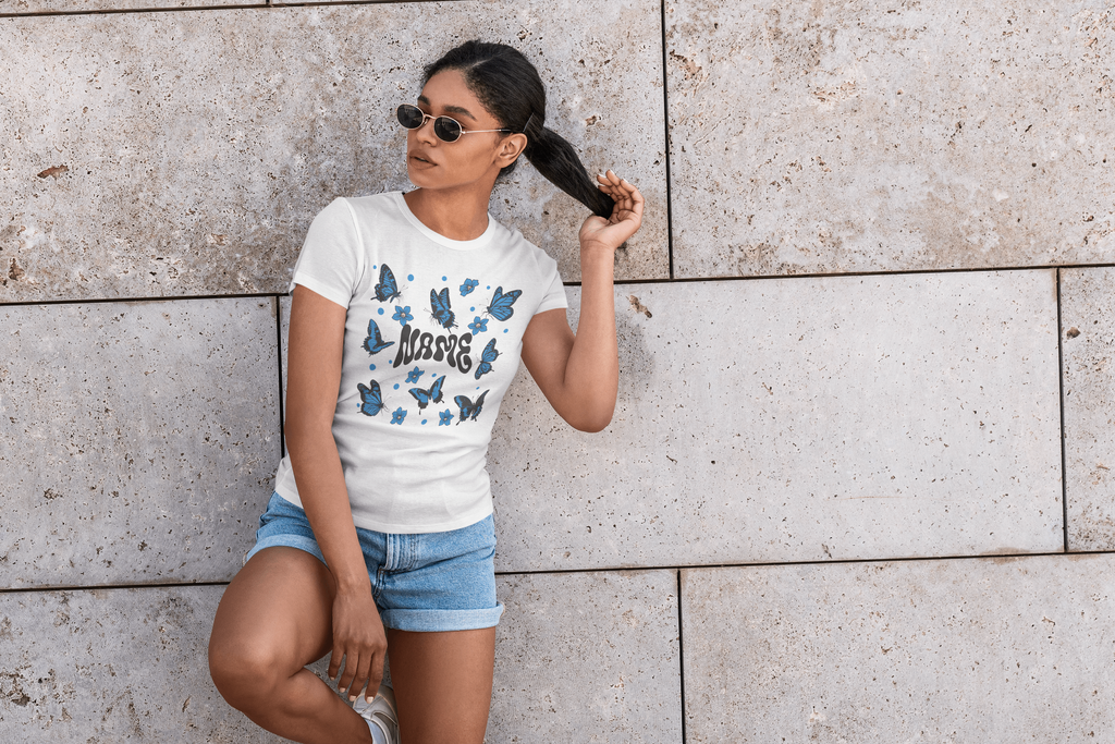 Custom Butterfly Name Tee