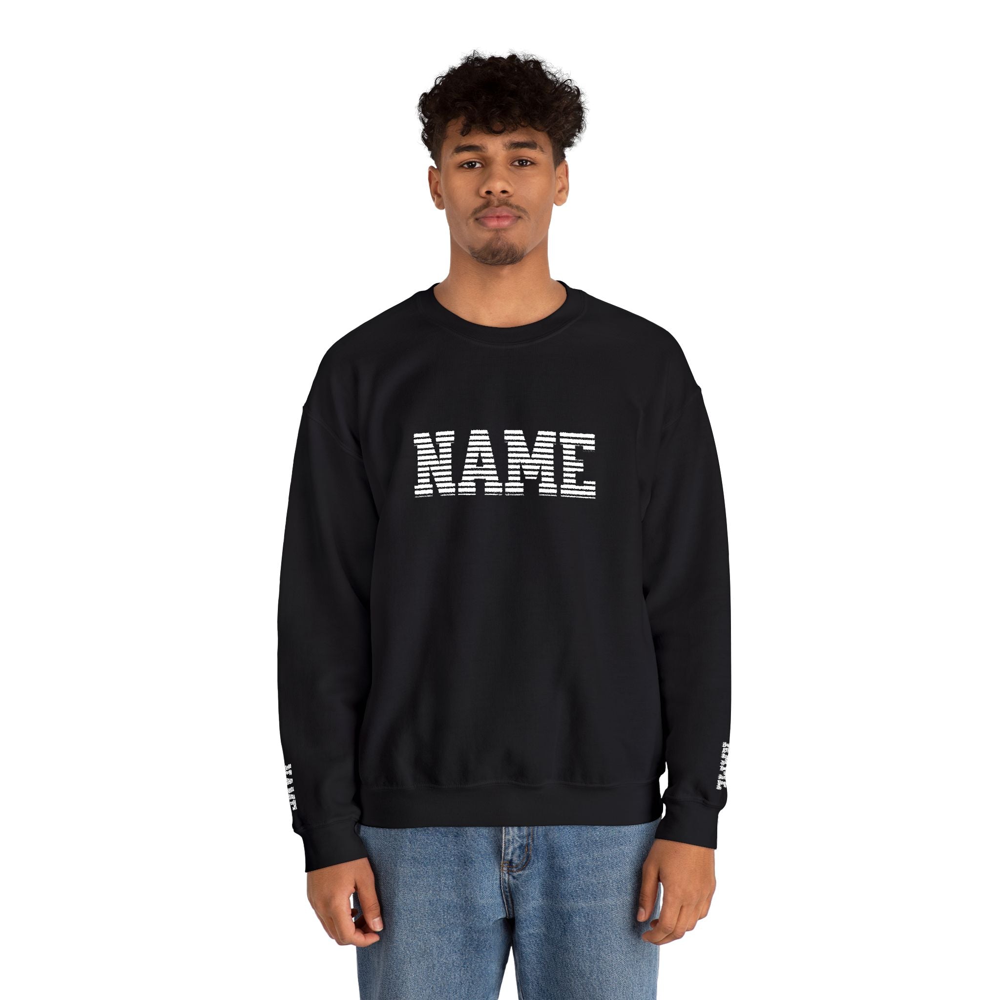 unisex custom Name embroidered sweatshirt