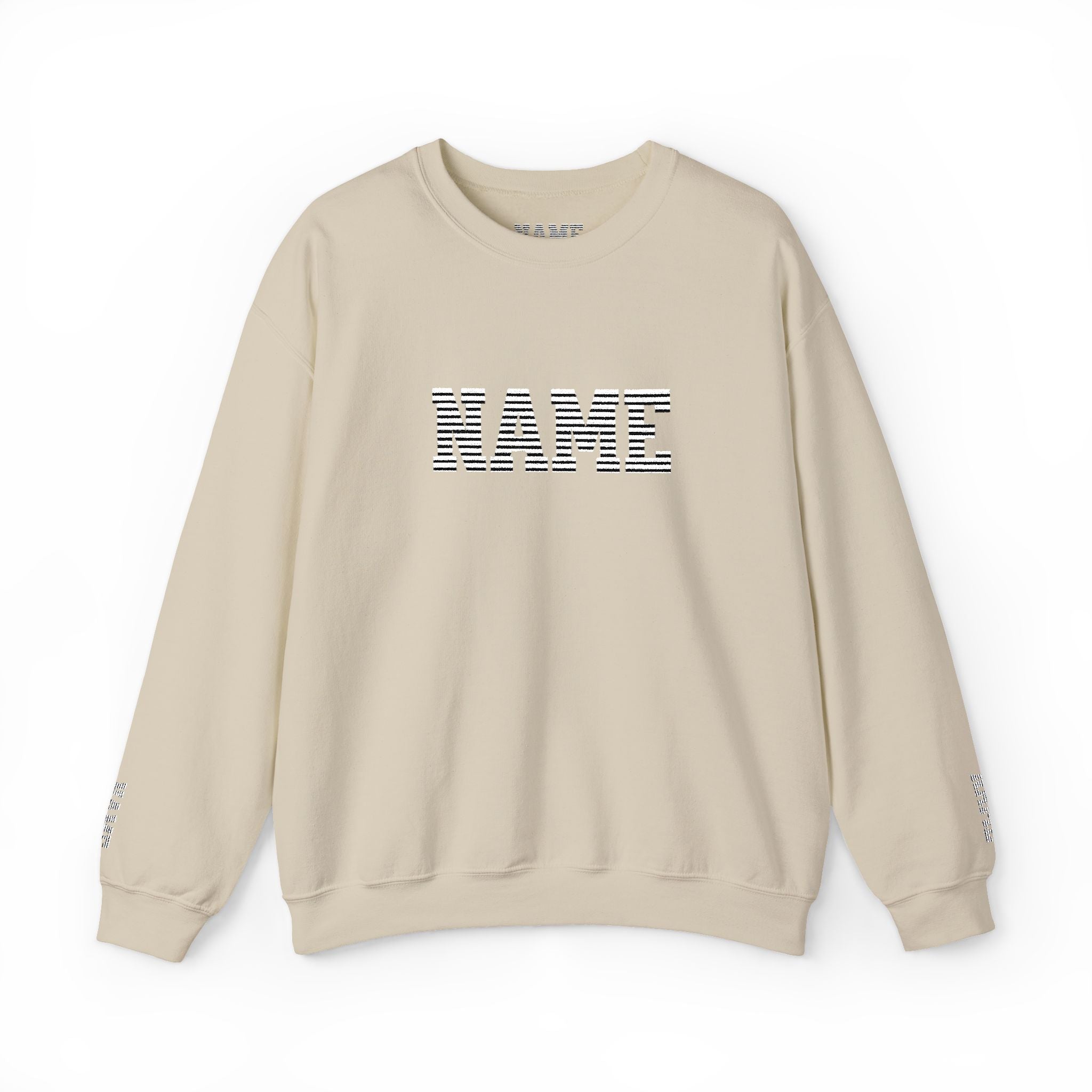 unisex custom Name embroidered sweatshirt