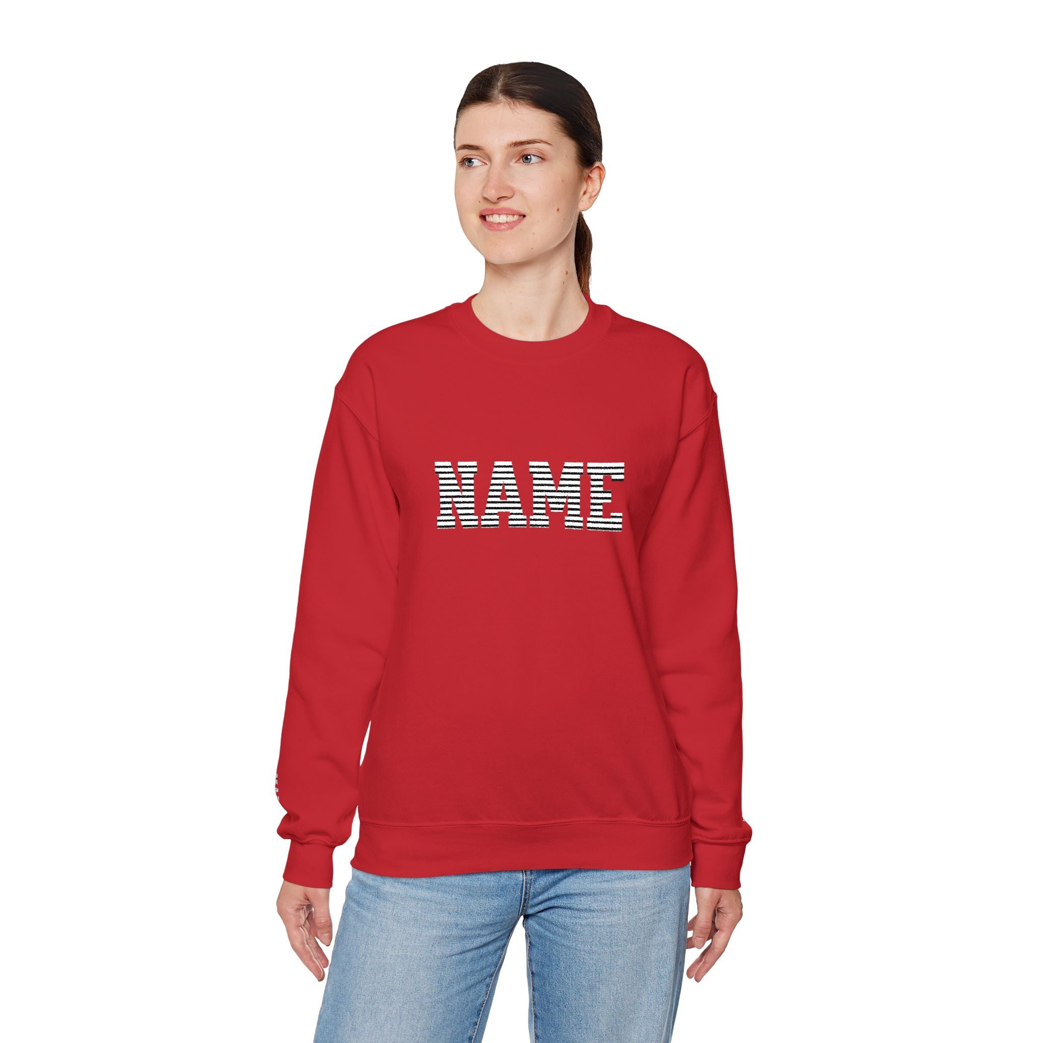 unisex custom Name embroidered sweatshirt