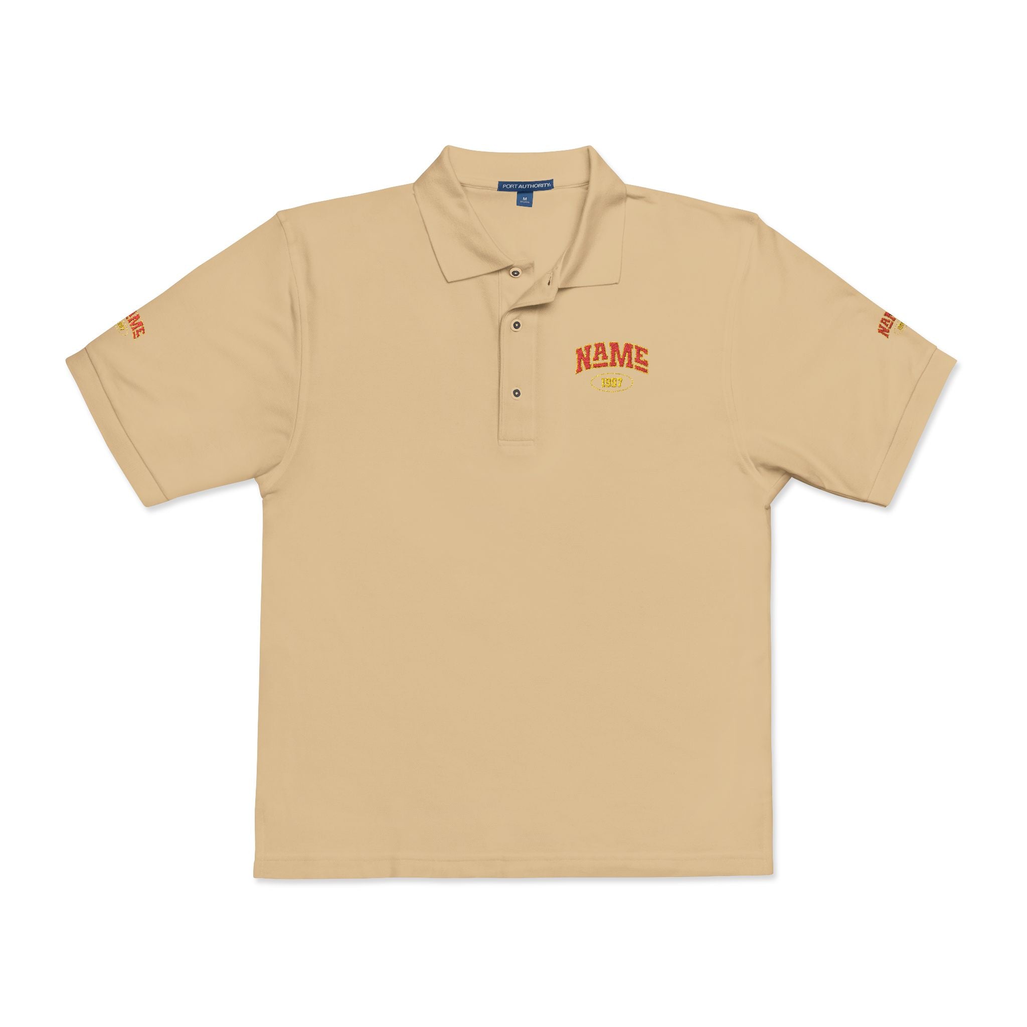 Polo Shirt with embroidered name and year of birth personalization