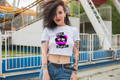 Sexy Lips Neon Edition, cropped t-shirt