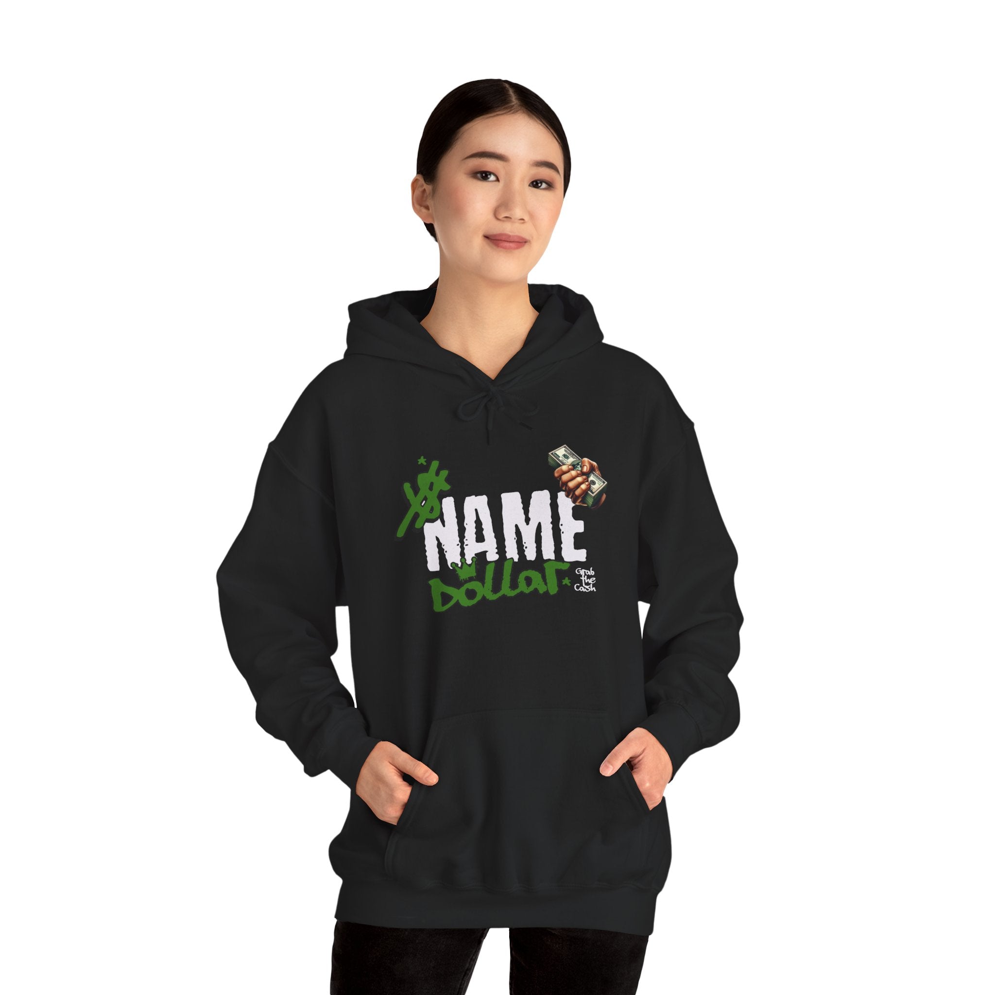 Name Dollar Hoodie – Gamer Graffiti Streetwear Pullover unisex