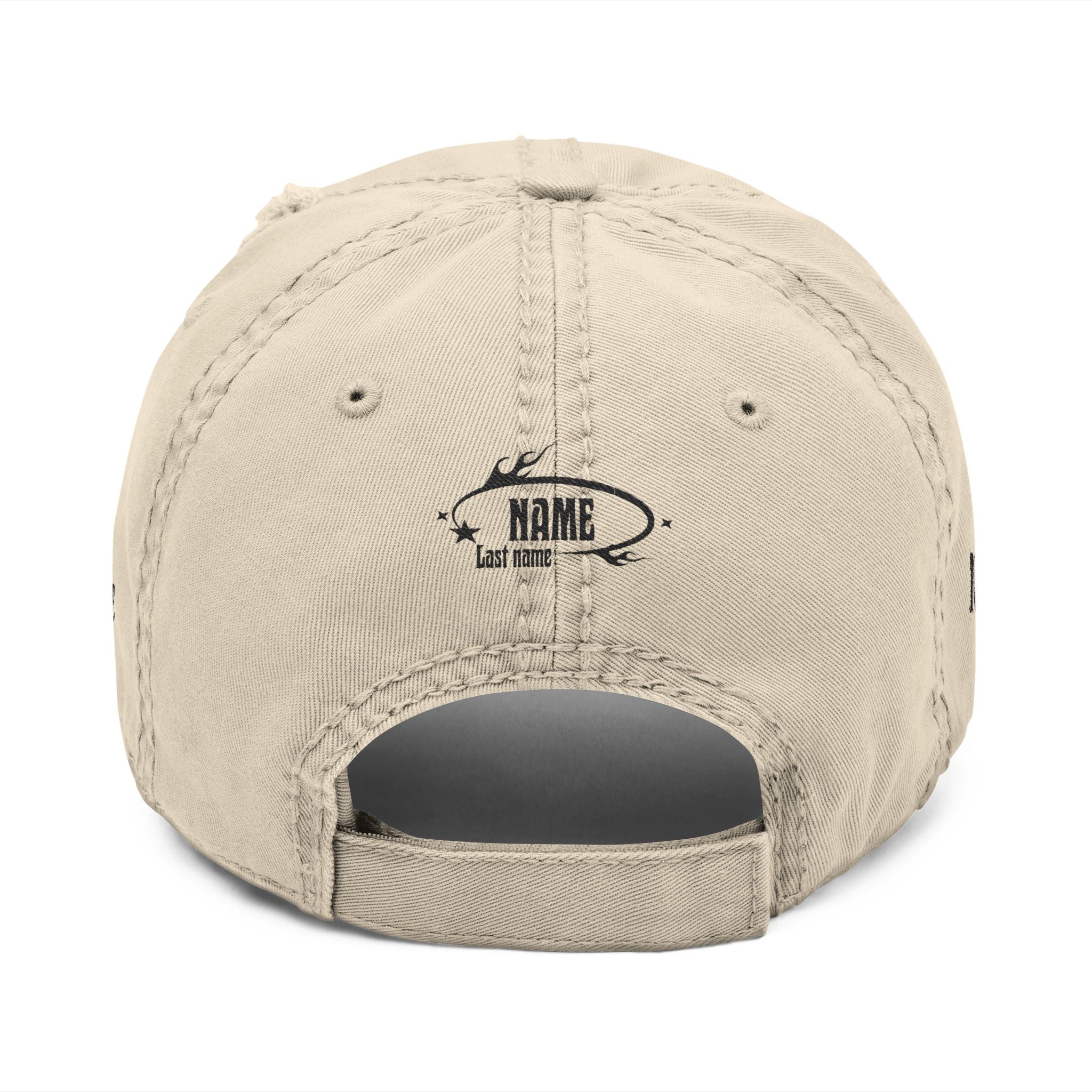 Distressed Embroidered Vintage 'Name Last Name' Personalized Cap