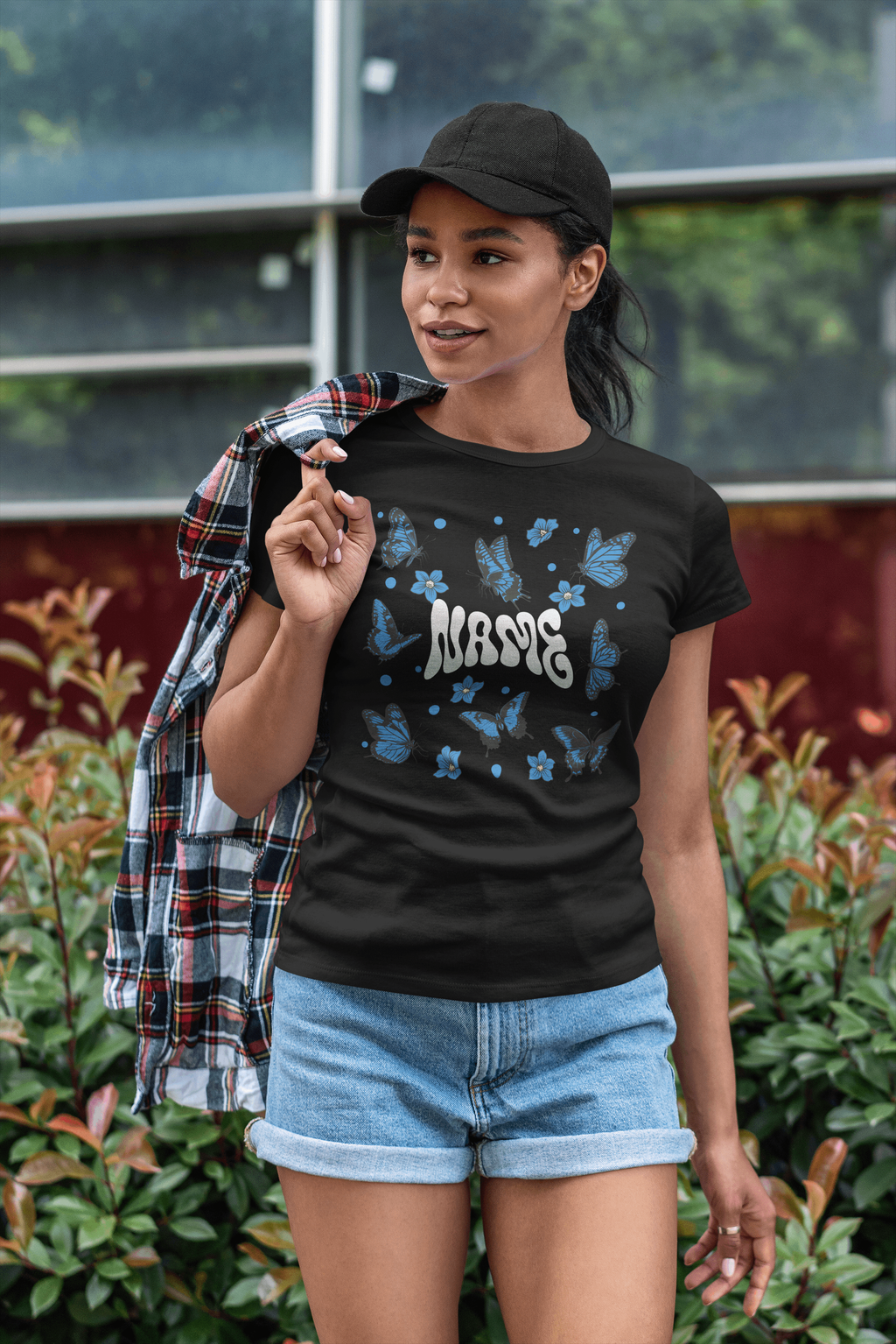 Custom Butterfly Name Tee