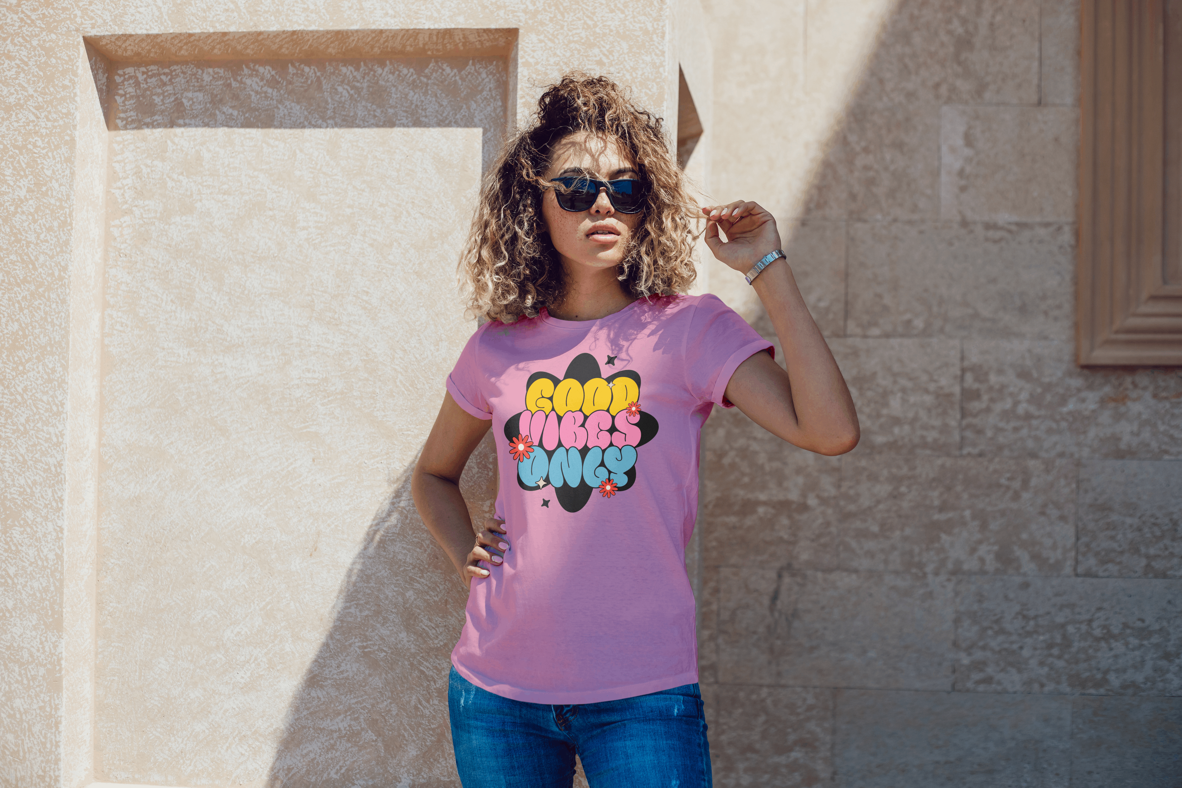 Good Vibes Only Retro Tee