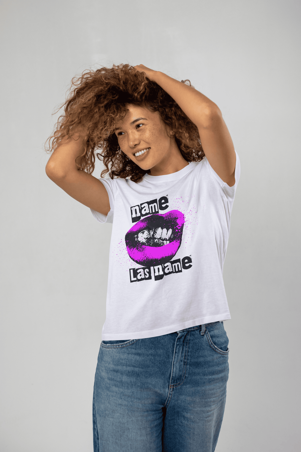 Sexy Lips Neon Edition – Personalized T-Shirt