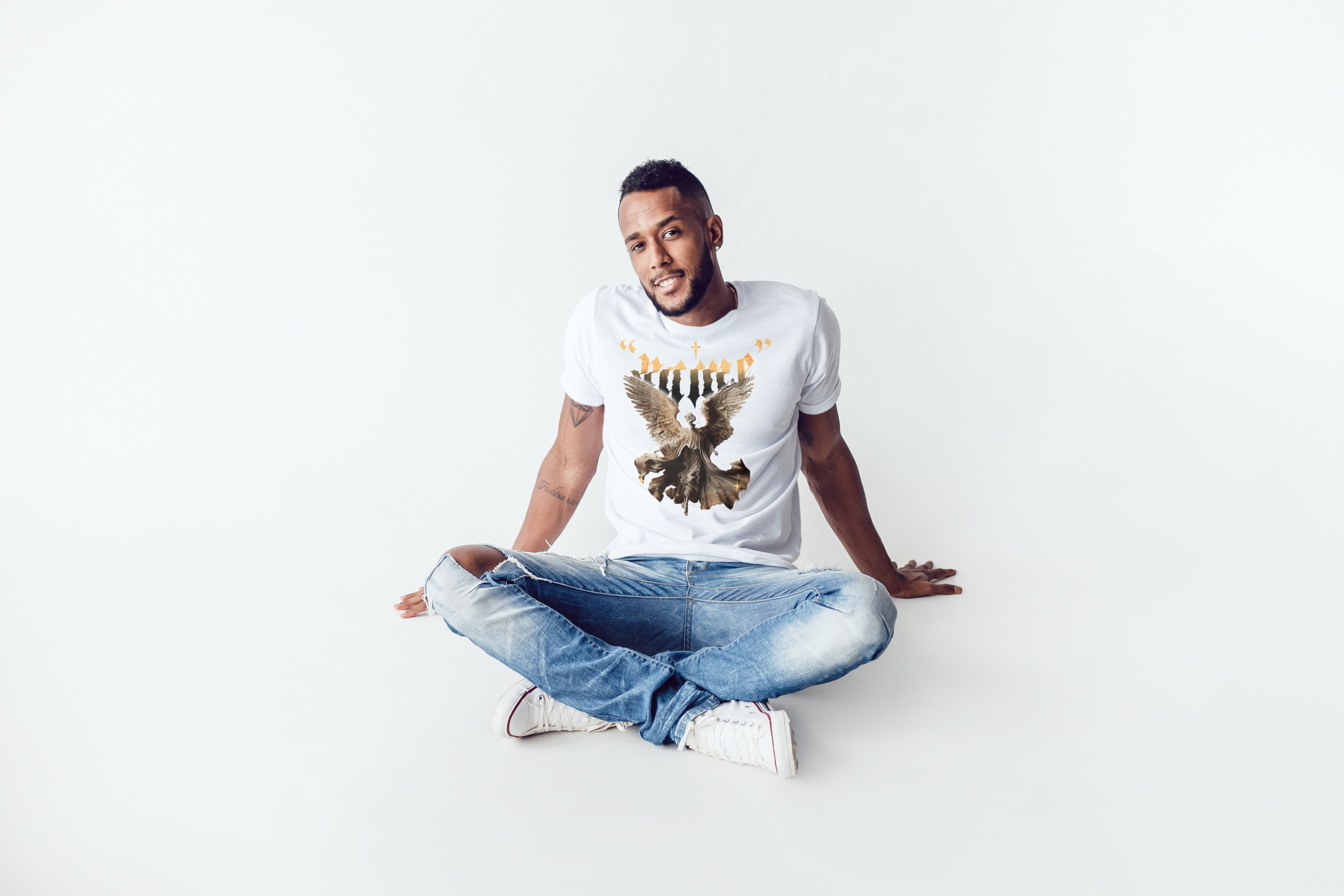 personalized t-shirt with angel design