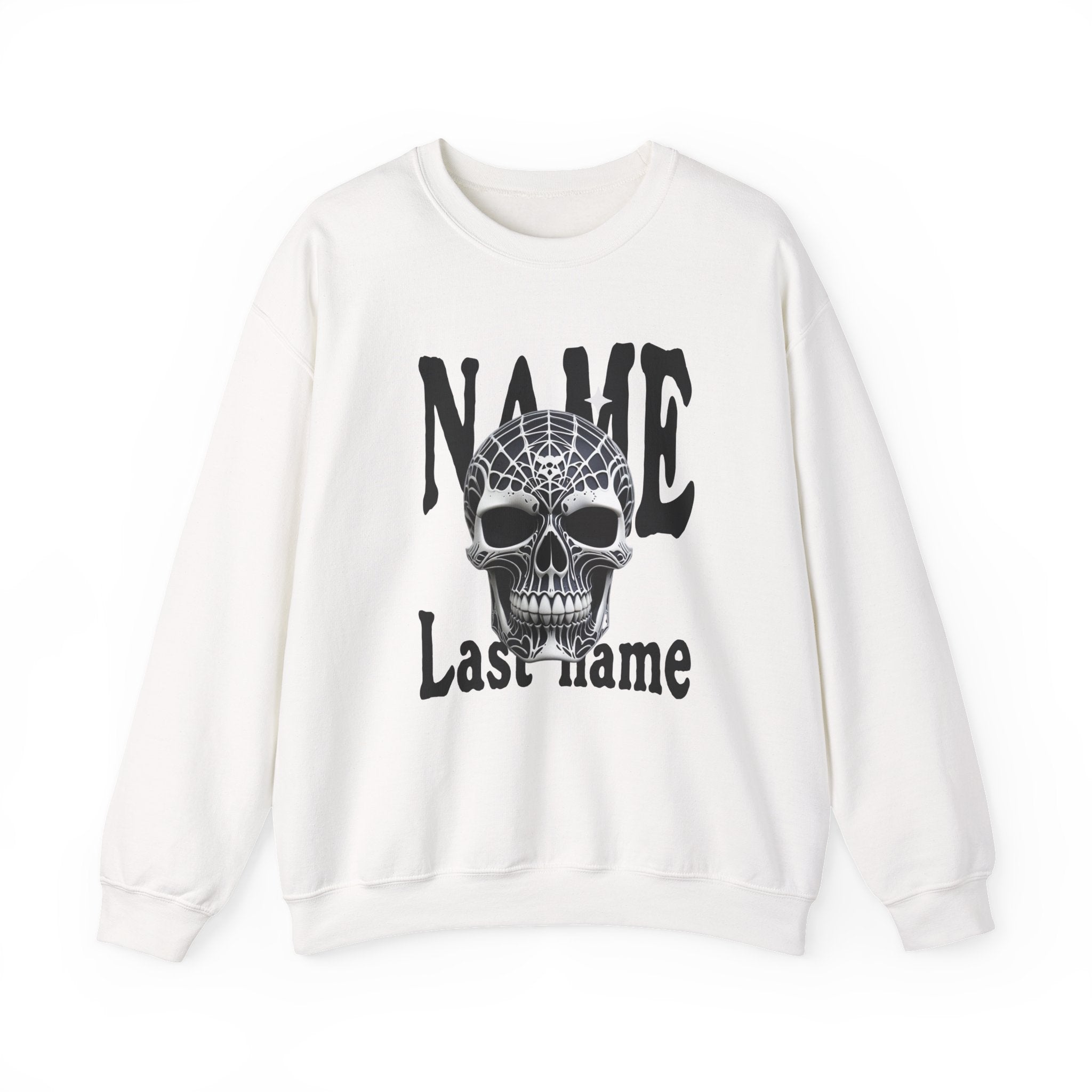 Skull Name Personalized Crewneck Sweatshirt
