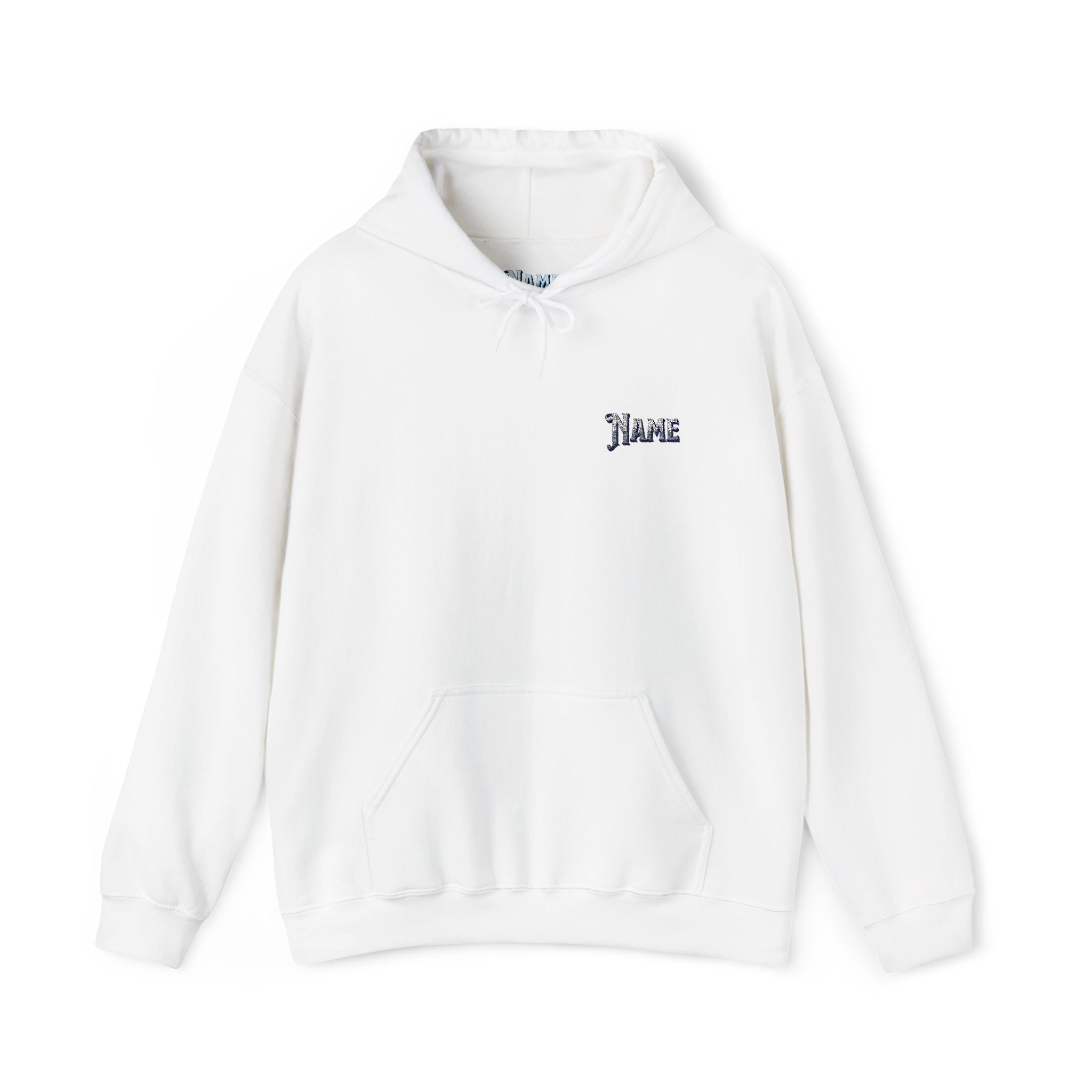 Personalized embroidered name,  Unisex Heavy Blend™ Hooded Sweatshirt