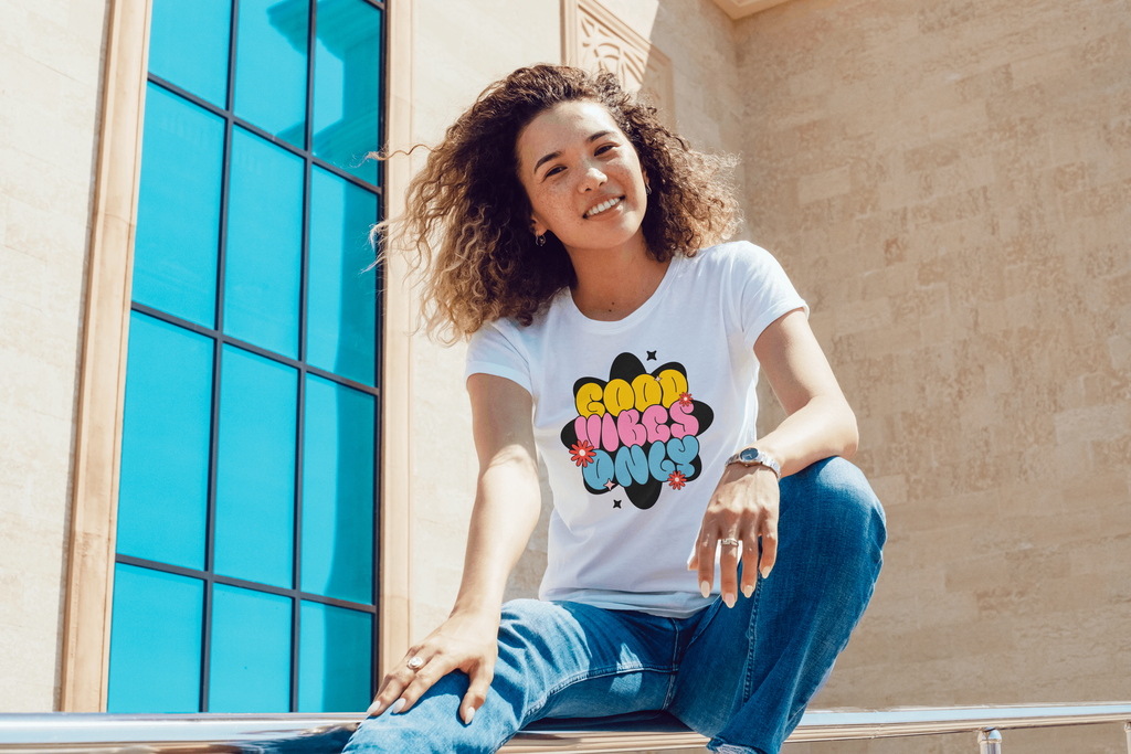 Good Vibes Only Retro Tee