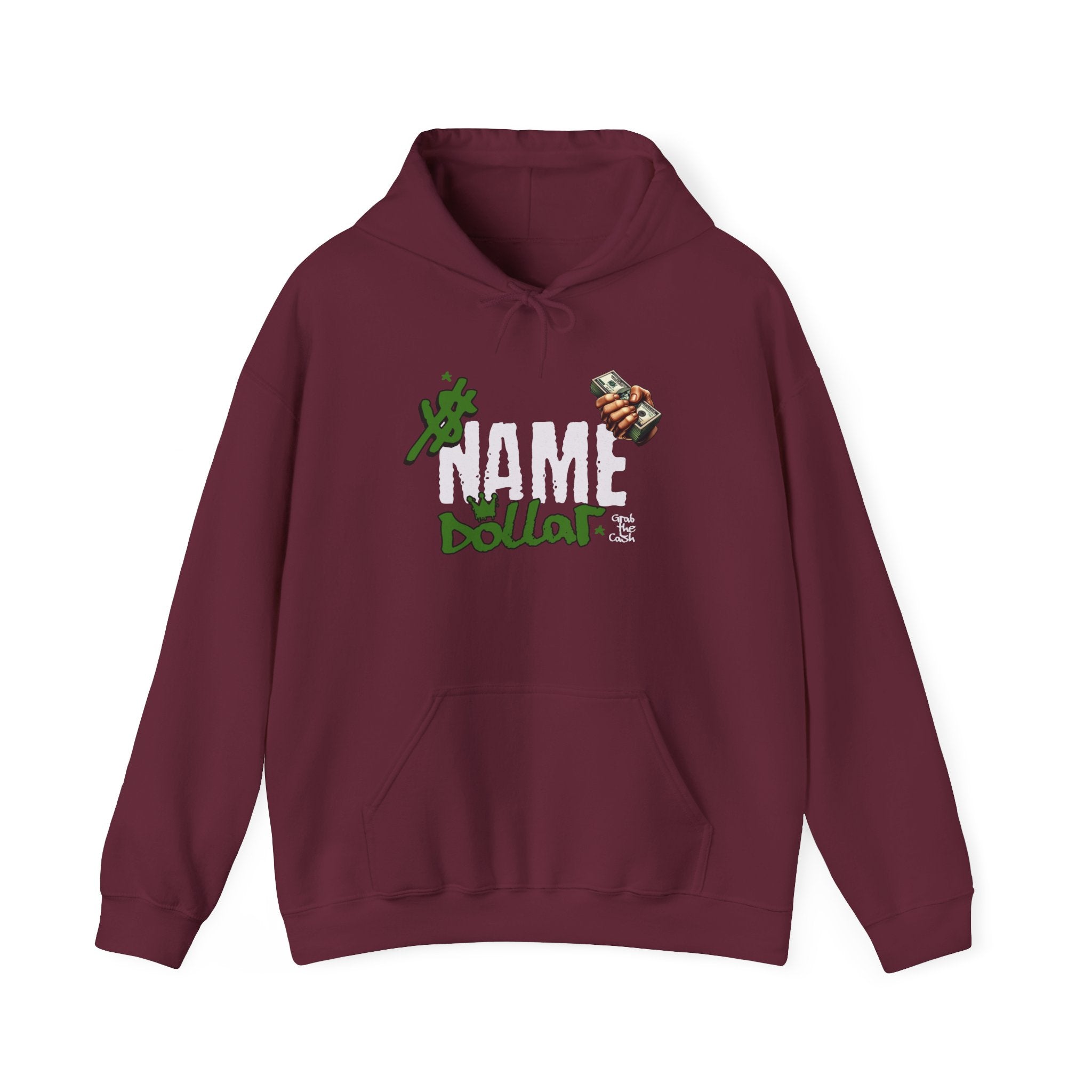 Name Dollar Hoodie – Gamer Graffiti Streetwear Pullover unisex