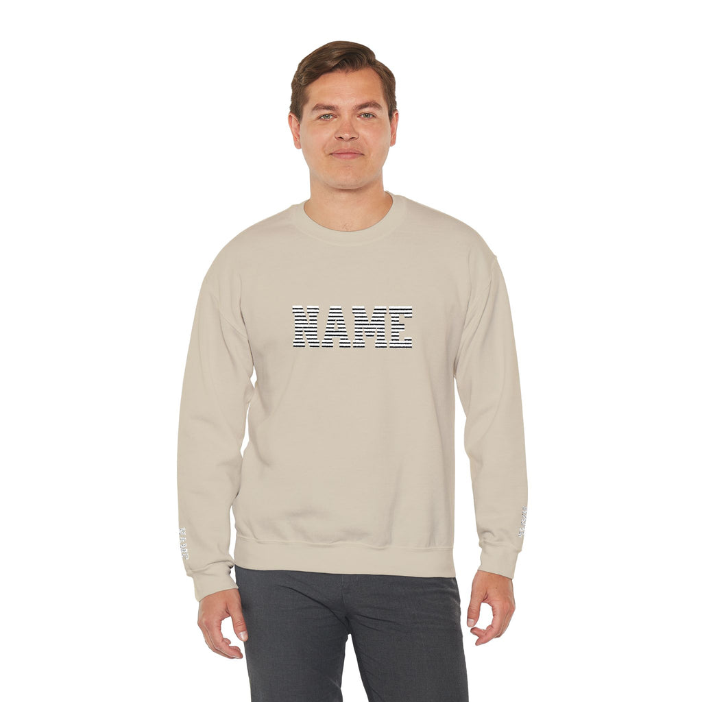 unisex custom Name embroidered sweatshirt
