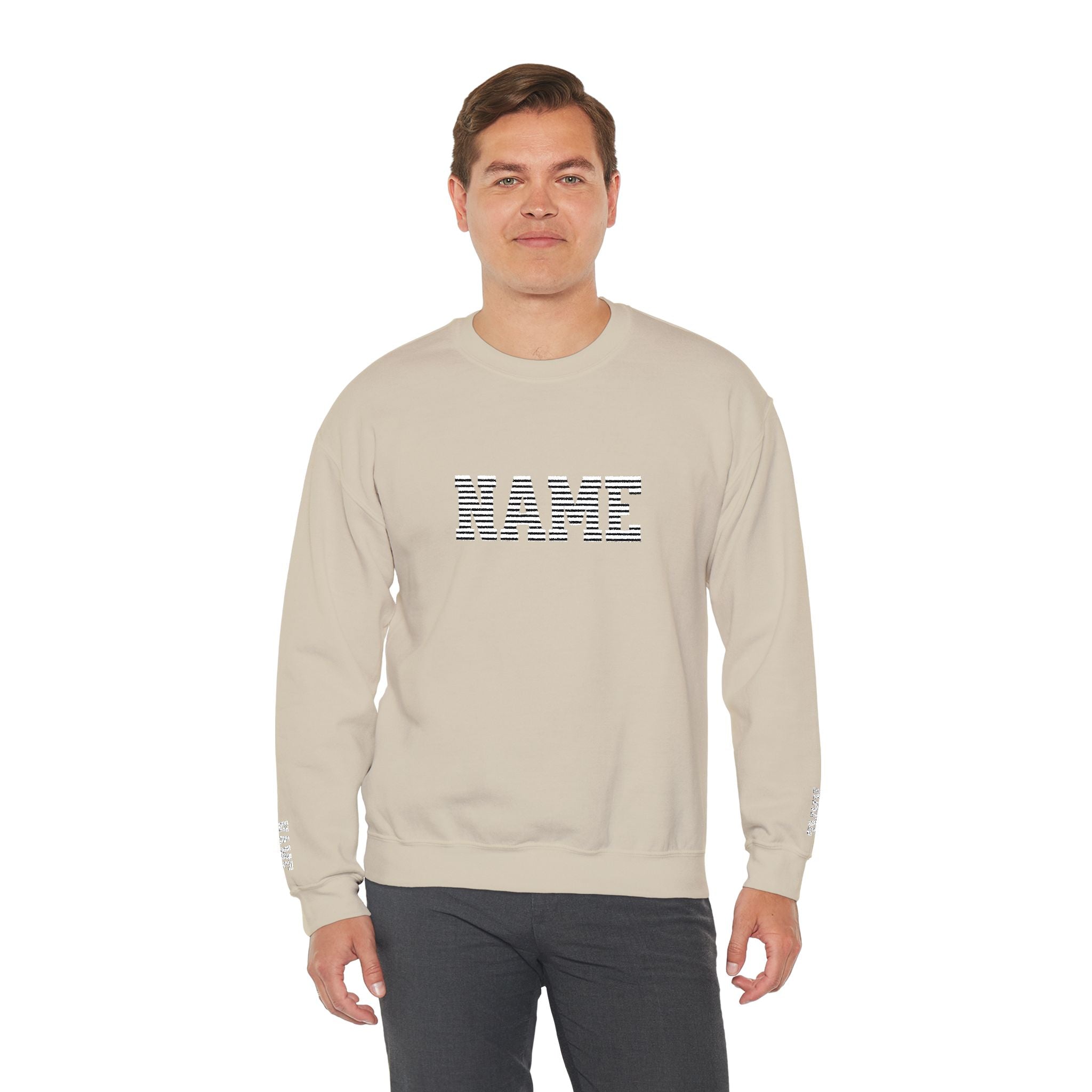unisex custom Name embroidered sweatshirt