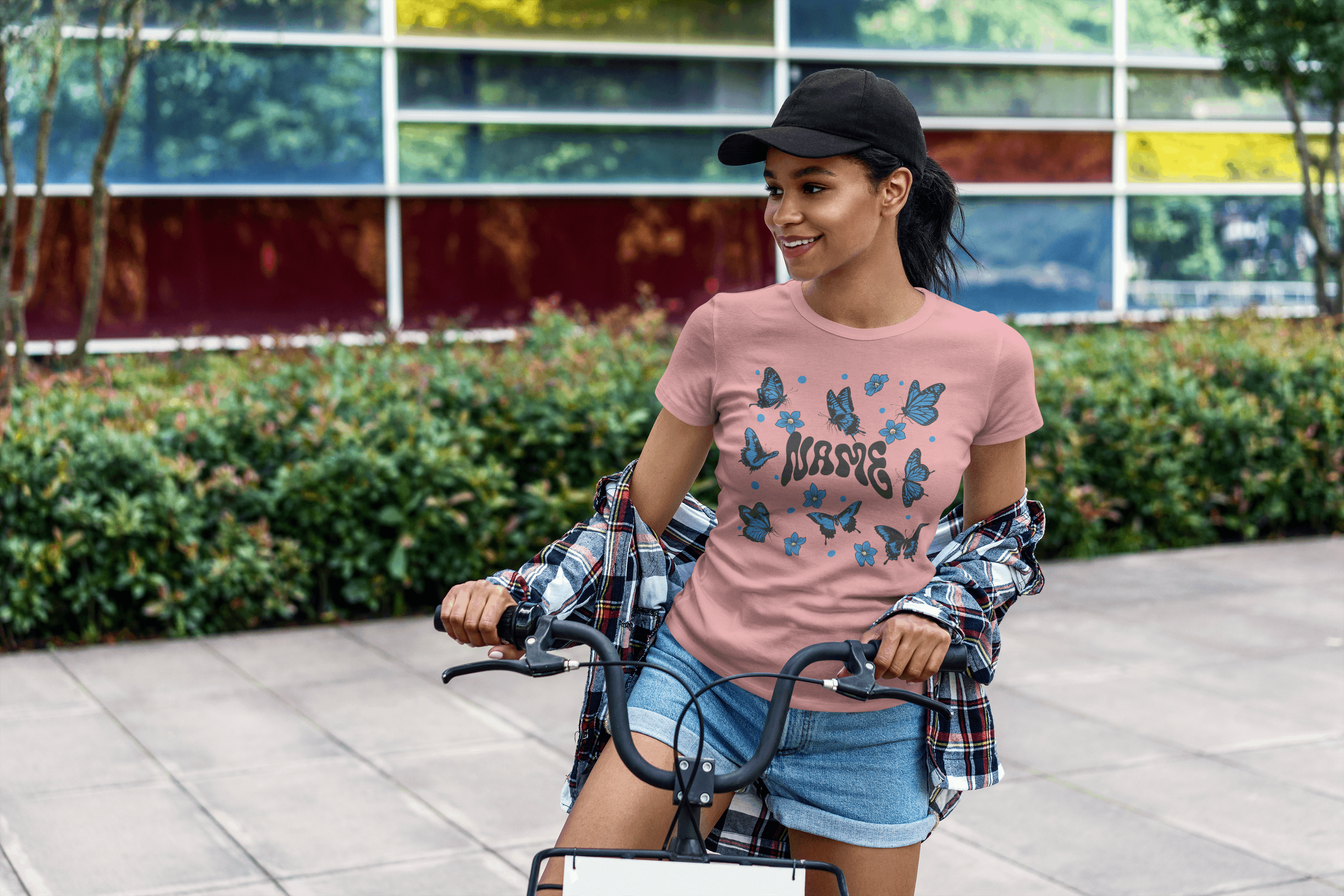 Custom Butterfly Name Tee