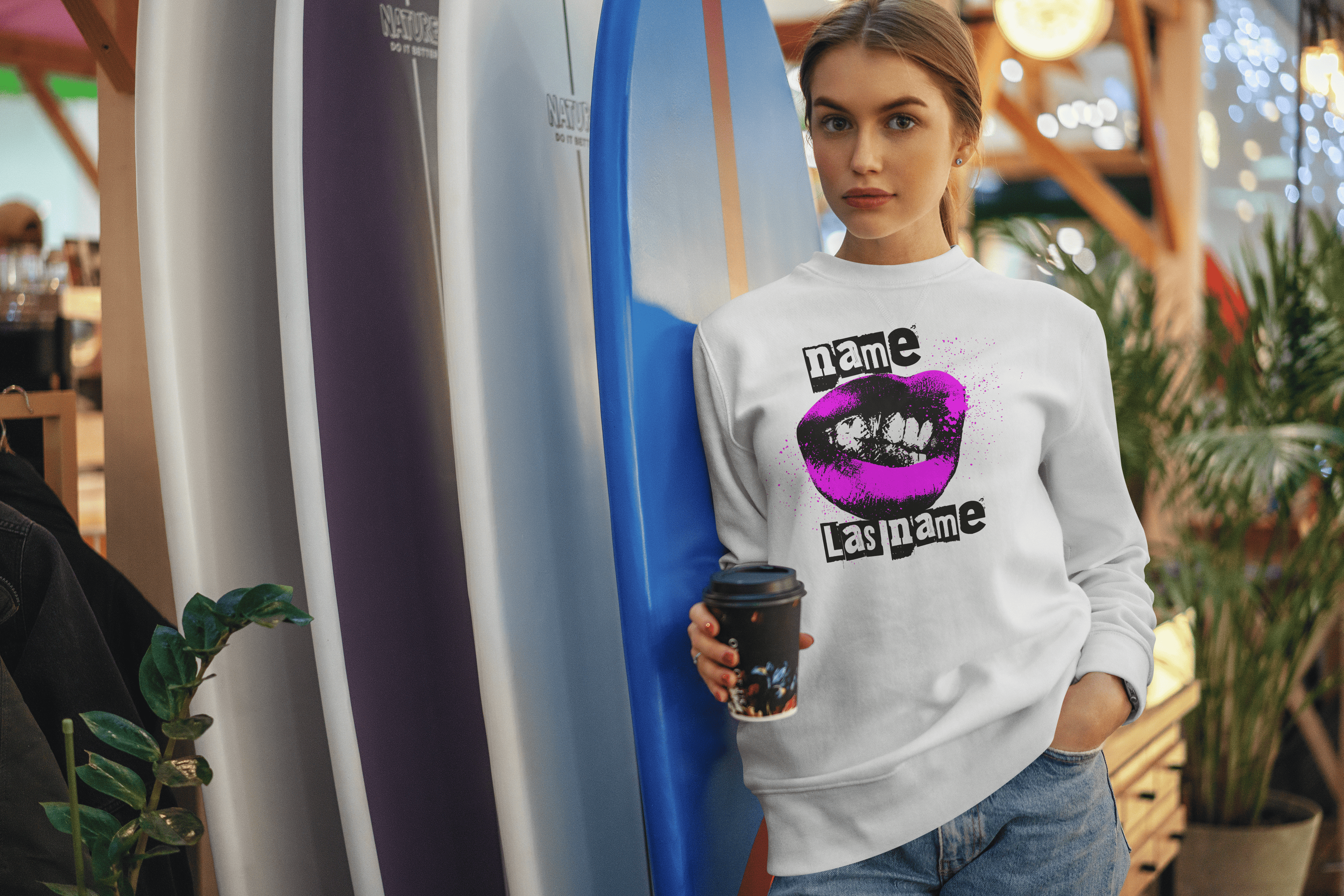 Sweatshirt – Sexy Lips Neon Edition