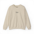 Minimal Embroidered Name Crewneck Sweatshirt — Personalized Monogram Center Chest unisex