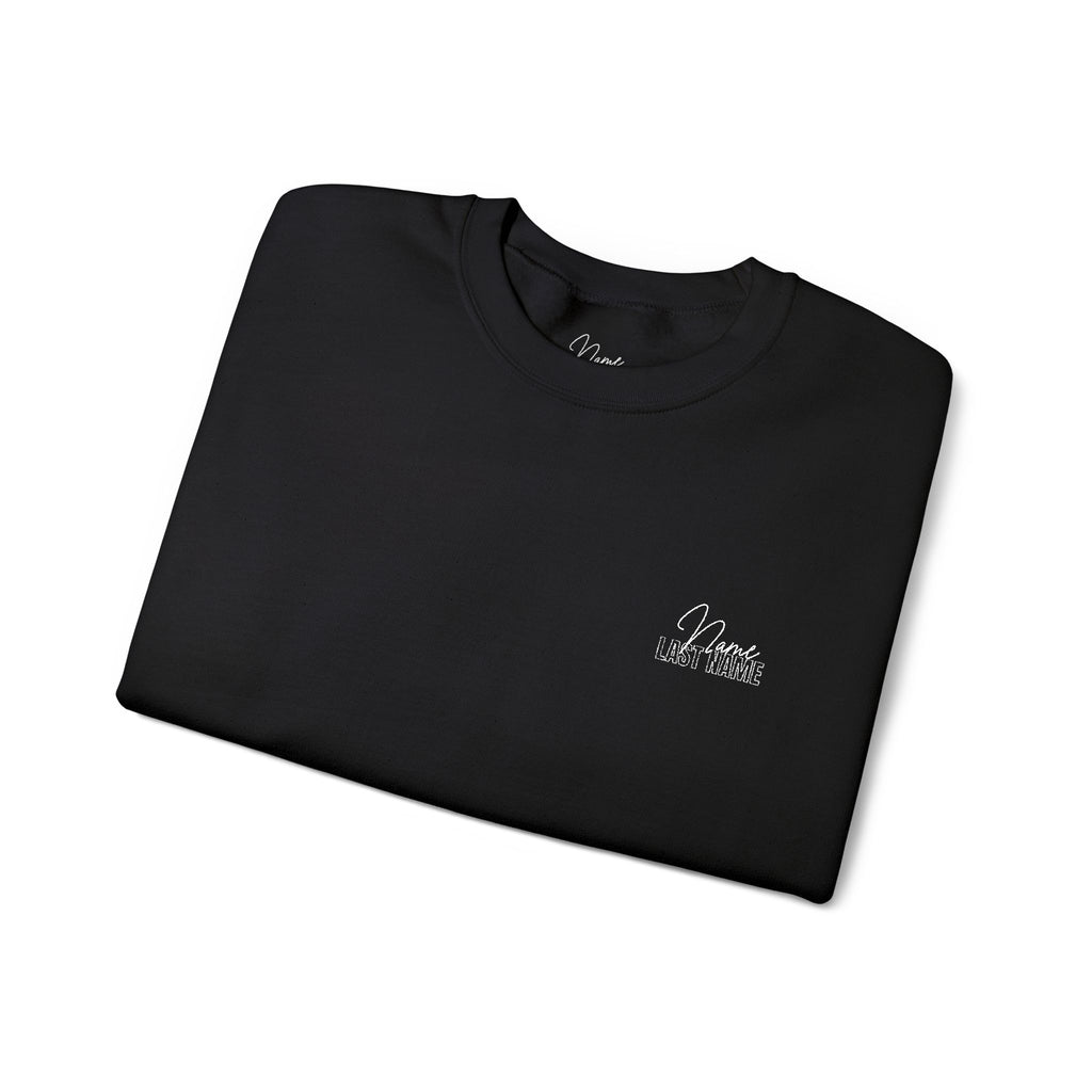 personalize your name and last name in embroidery with a unique design unisex