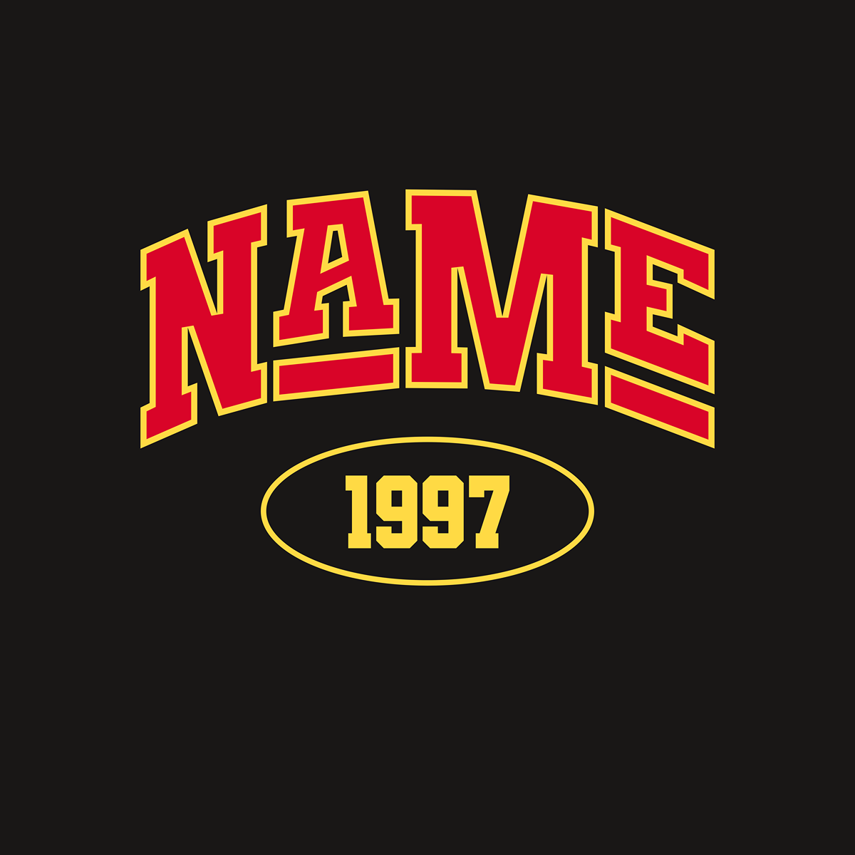 Polo Shirt with embroidered name and year of birth personalization