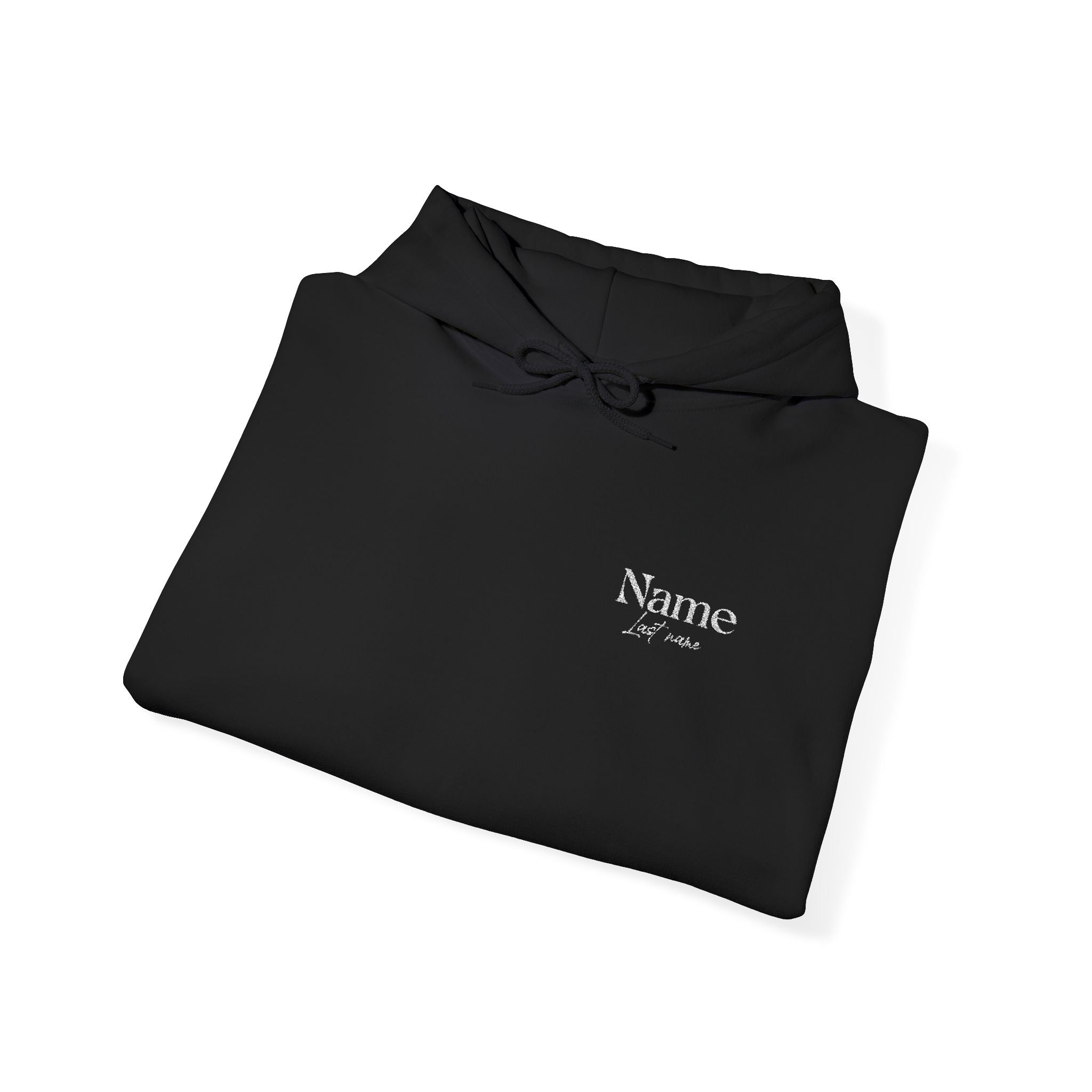 Personalized embroidered name and last name hoodie — Custom “Name Last Name