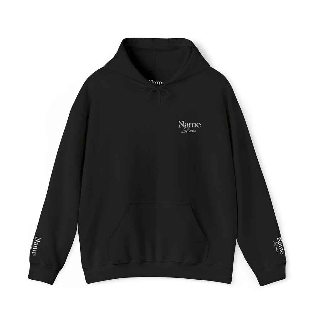 Personalized embroidered name and last name hoodie — Custom “Name Last Name