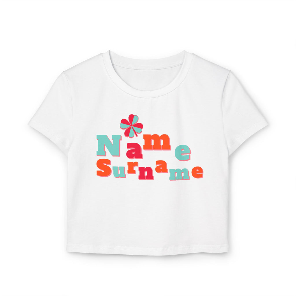 Personalized Crop Top — Custom Name and last name