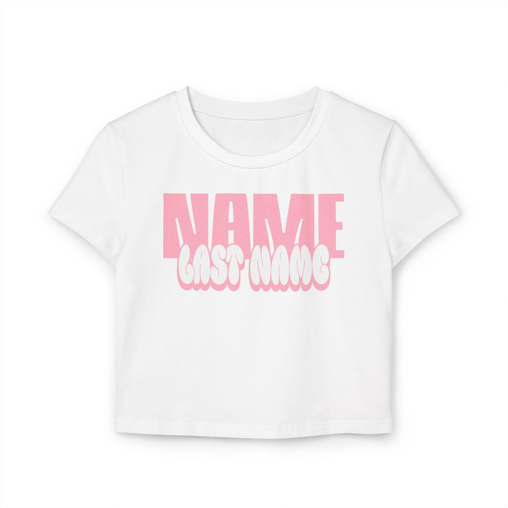 Personalized Crop Top — Custom Name and last name